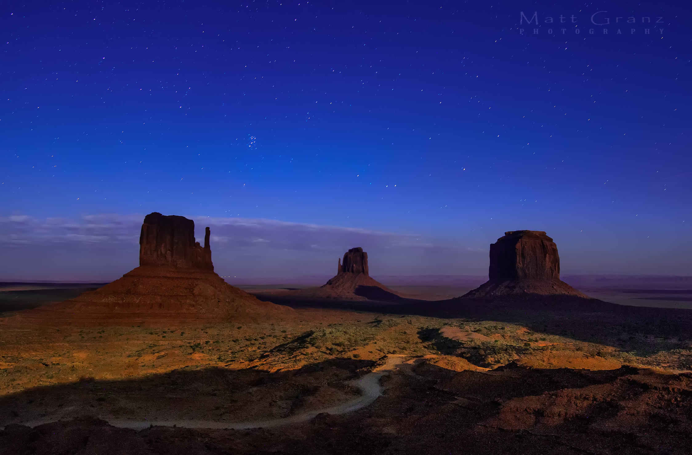 Download Star Sky Utah Desert Nature Monument Valley HD Wallpaper by