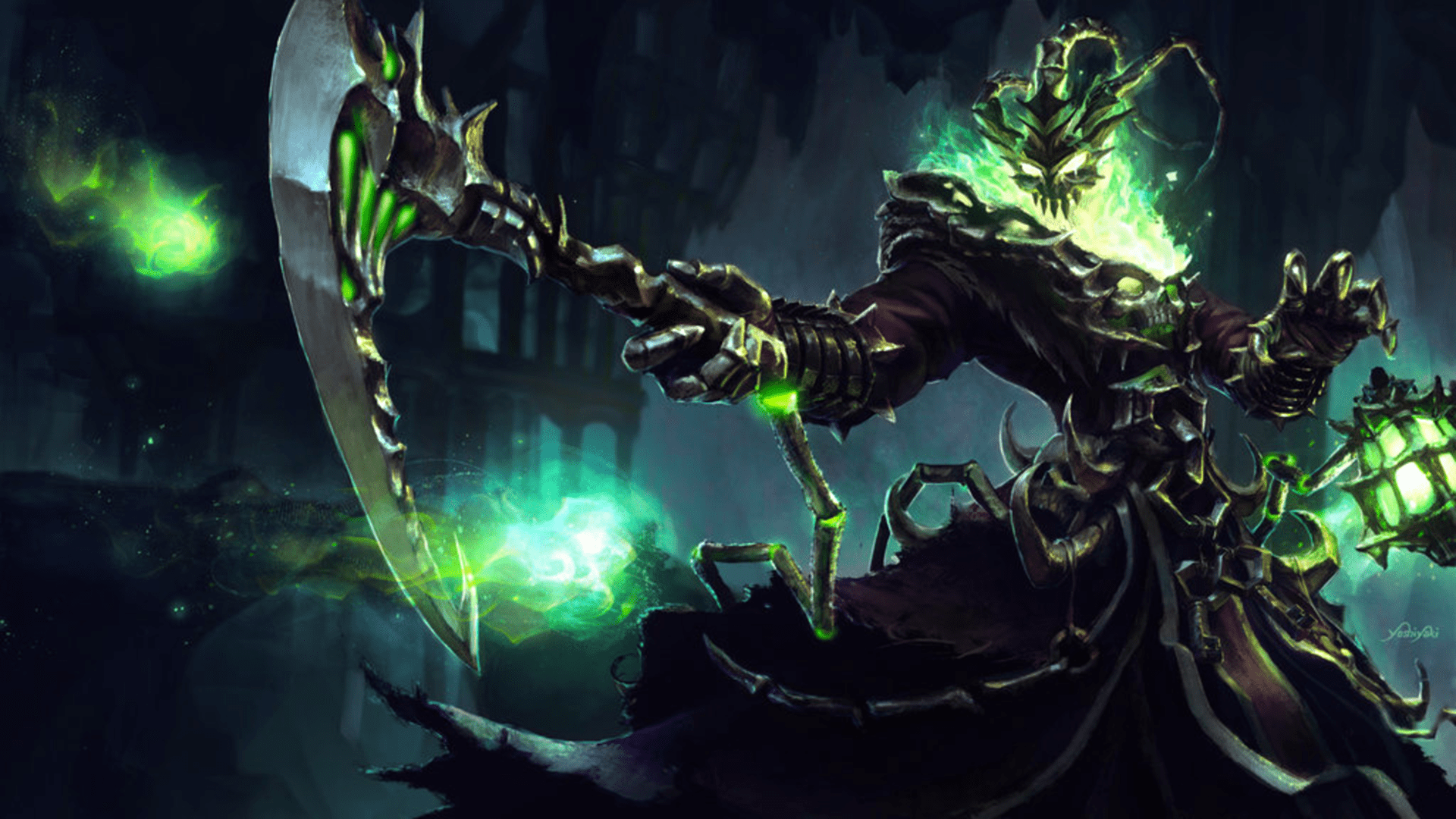 Video Game League Of Legends Thresh Dark Wallpaper