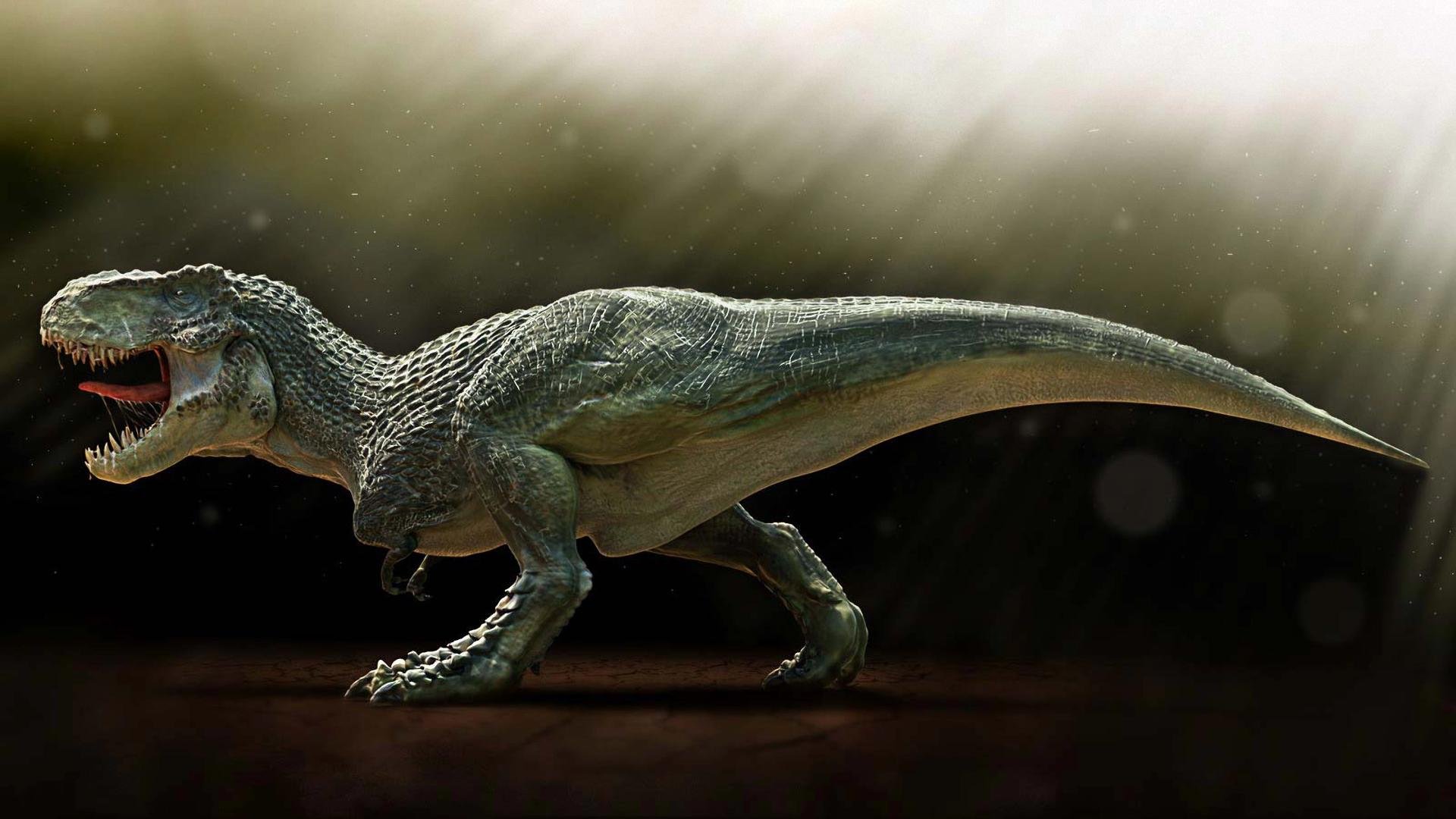 Epic TRex HD Wallpaper A Fierce Dinosaur in Detail