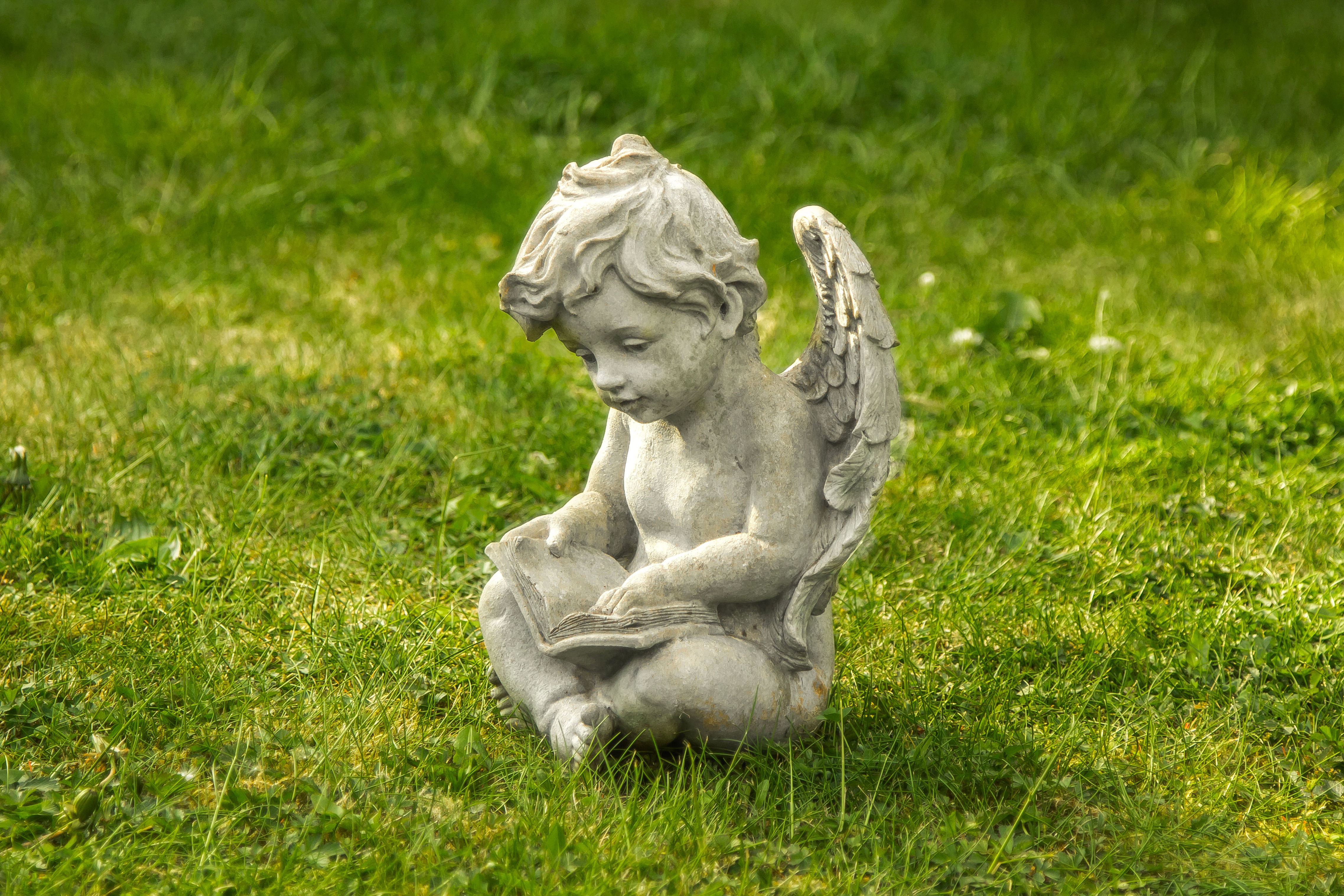 Download Angel Statue Statue Cherub Man Made Cherub Statue 4k Ultra HD