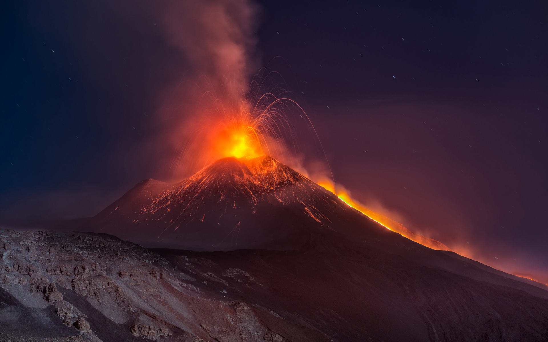 Volcanic Eruption HD Wallpaper Background Image 1920x1200