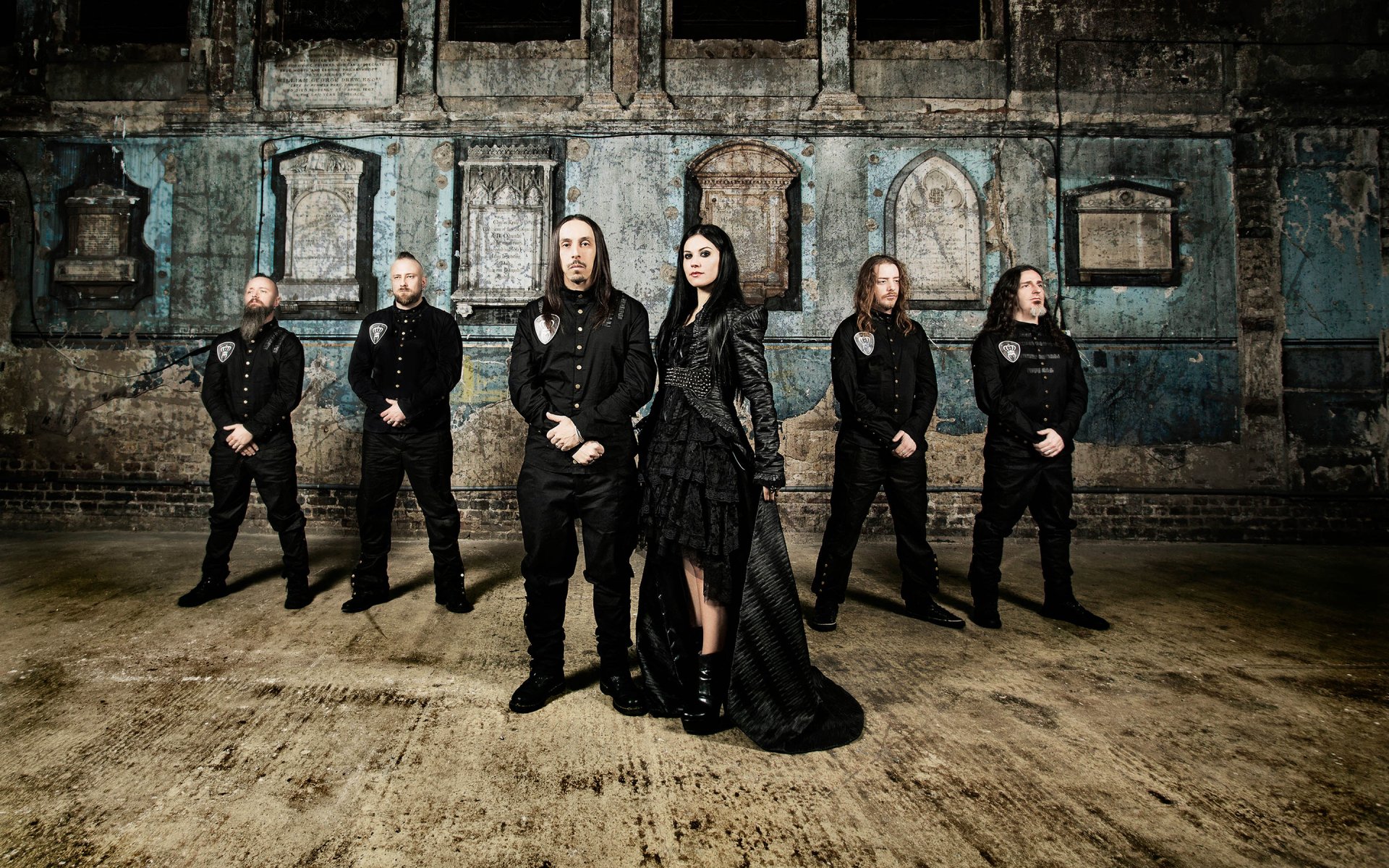 Lacuna Coil Gothic Legends Andrea Ferro & Cristina Scabbia in HD Wallpaper