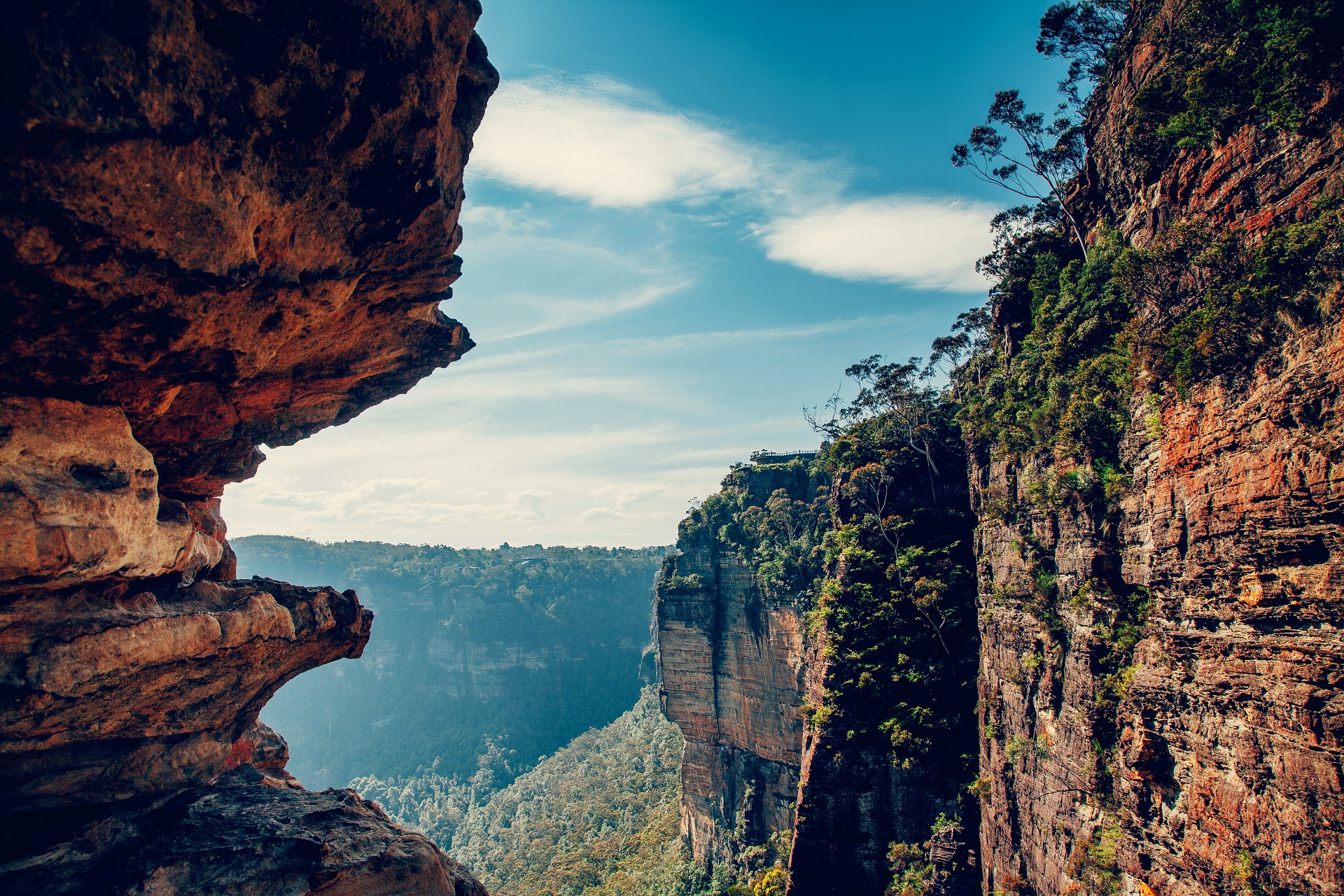 Download Katoomba Australia Nature Blue Mountains HD Wallpaper