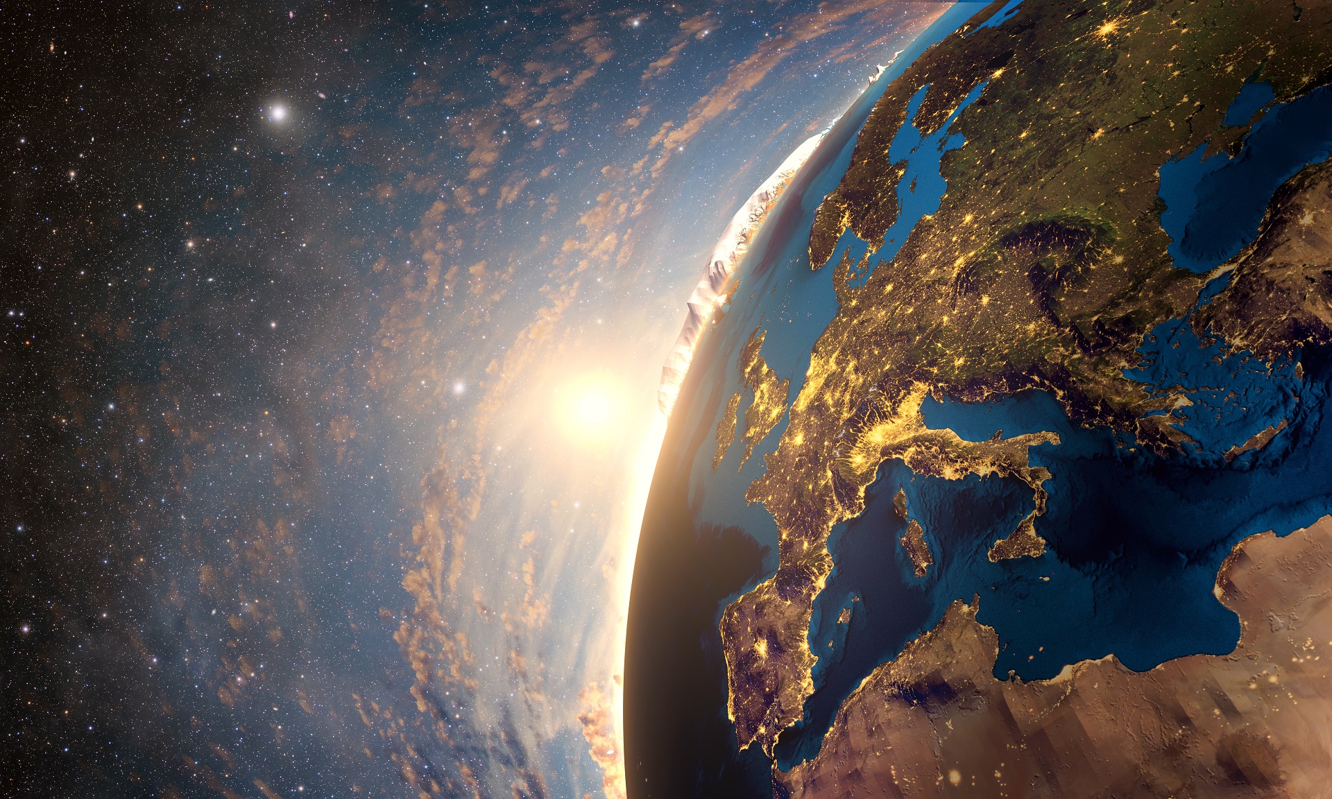 Download Europe Nature Earth From Space HD Wallpaper