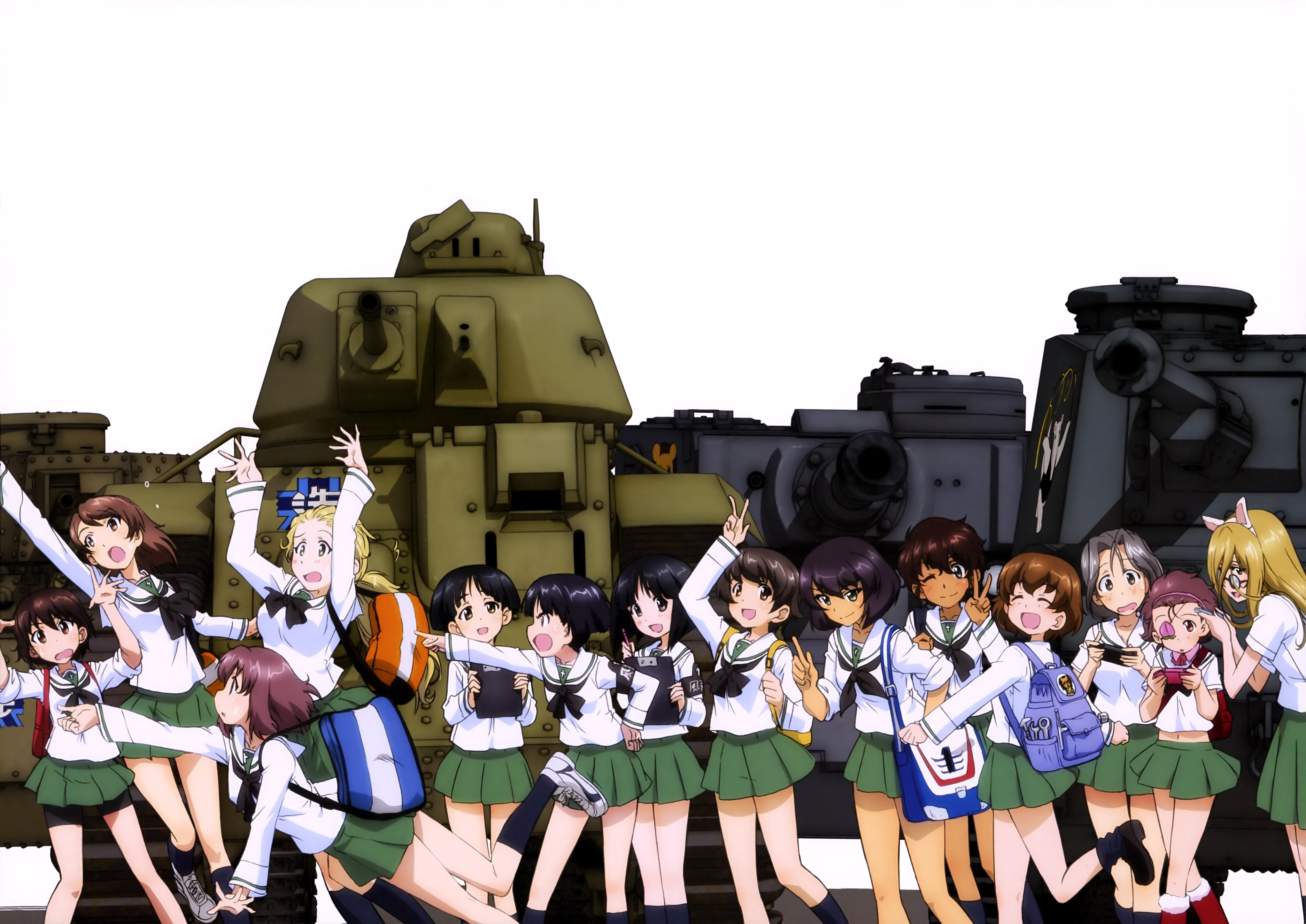 Girls und Panzer 4k Ultra HD Wallpaper Background Image