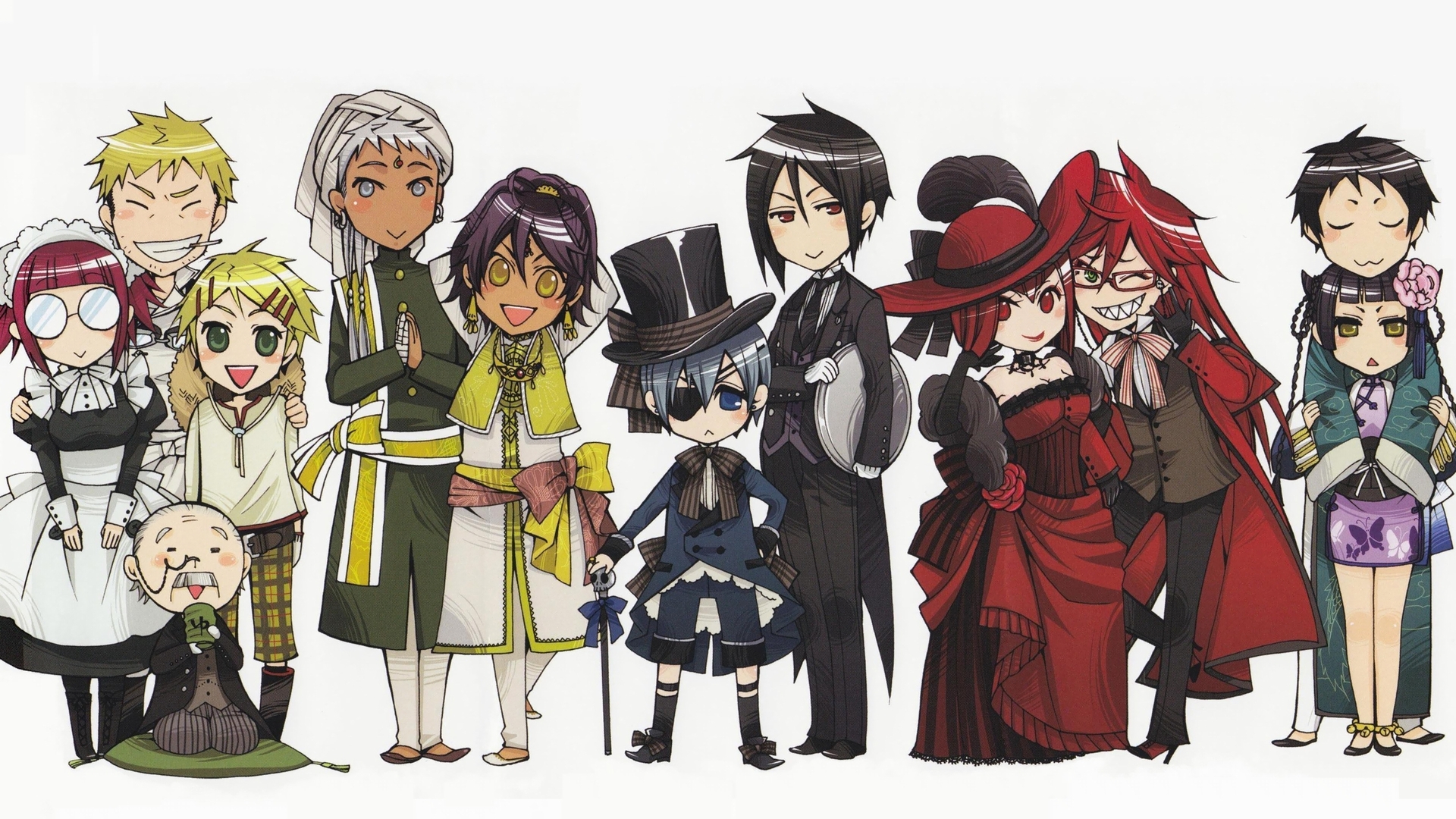 Black Butler HD Wallpaper Kuroshitsuji Anime Cast