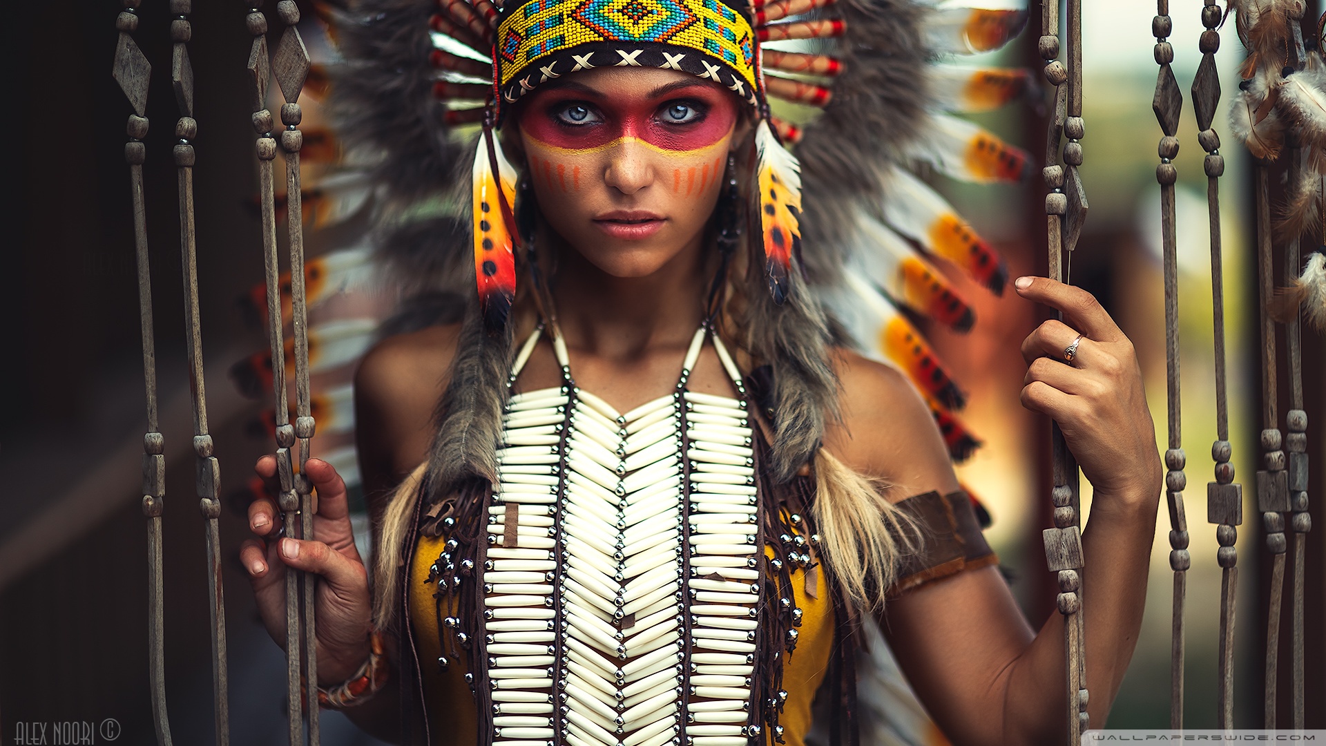Download Woman Native American HD Wallpaper