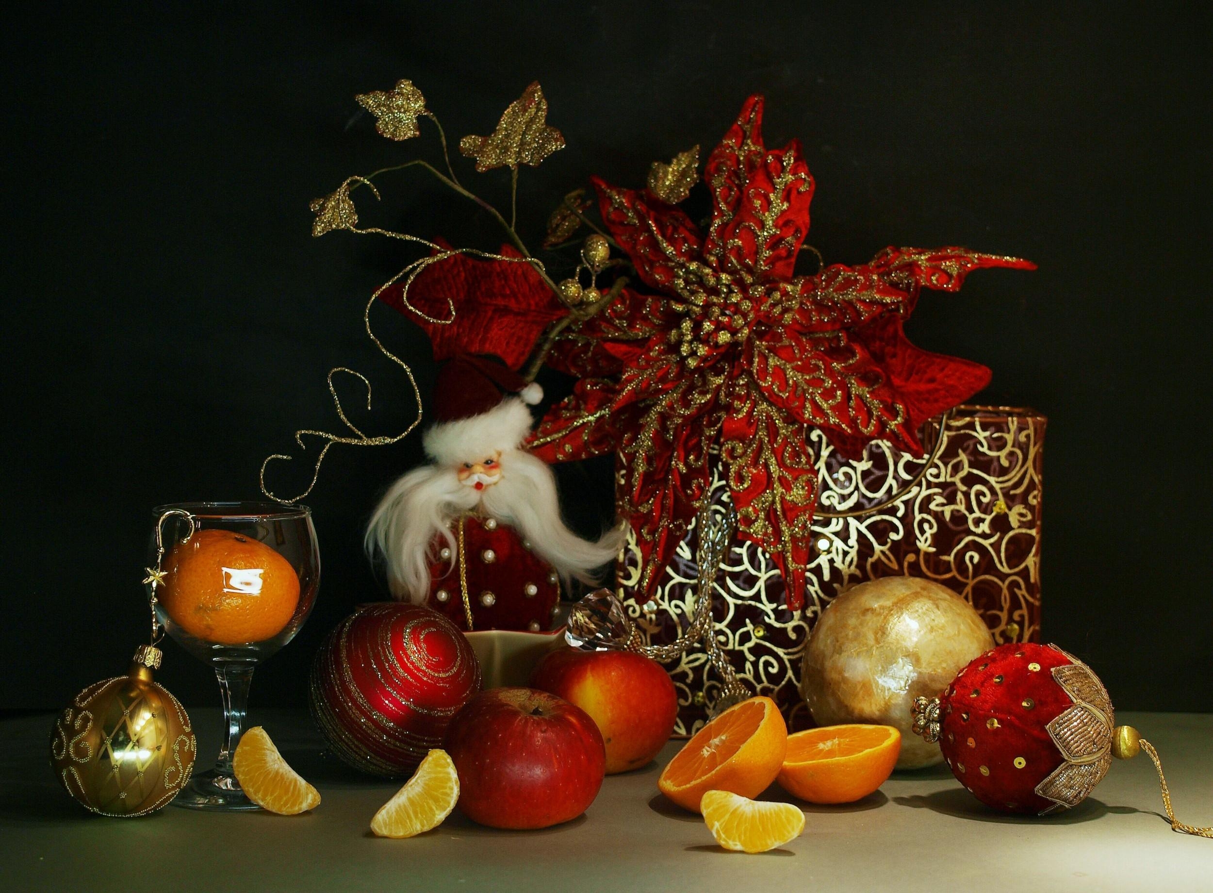 Still Life Christmas Cards Christmas Still Life HD Wallpaper Background Image 2500x1840