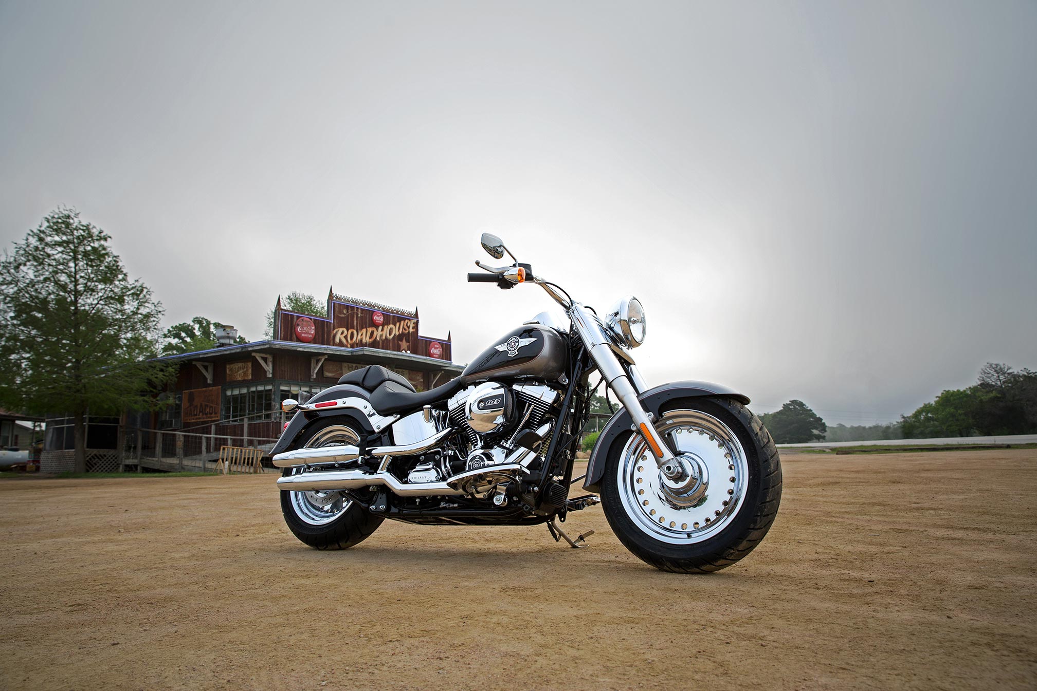 Download Vehicle HarleyDavidson Fat Boy HD Wallpaper