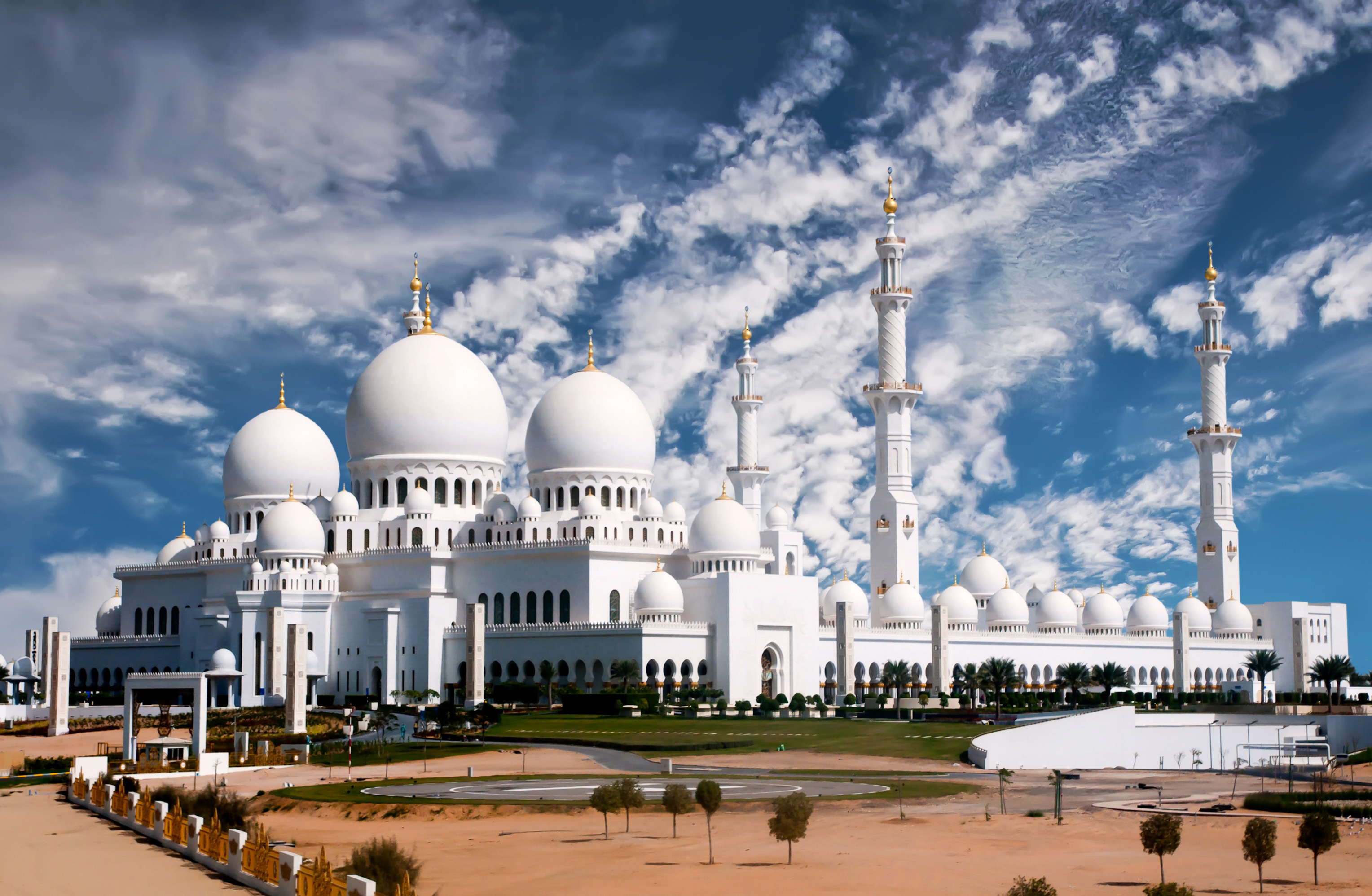Download Religious Sheikh Zayed Grand Mosque HD Wallpaper