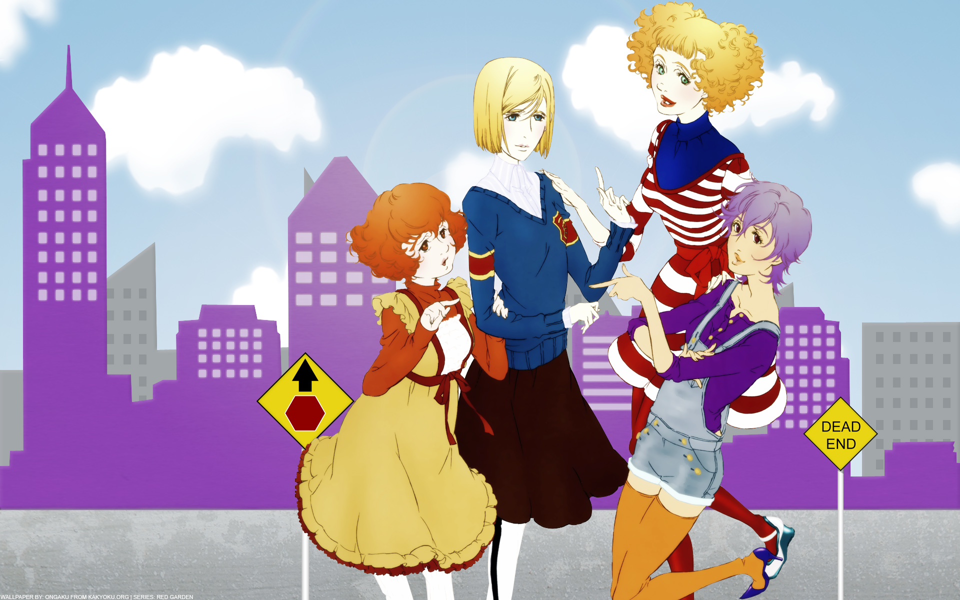 Anime Red Garden HD Wallpaper