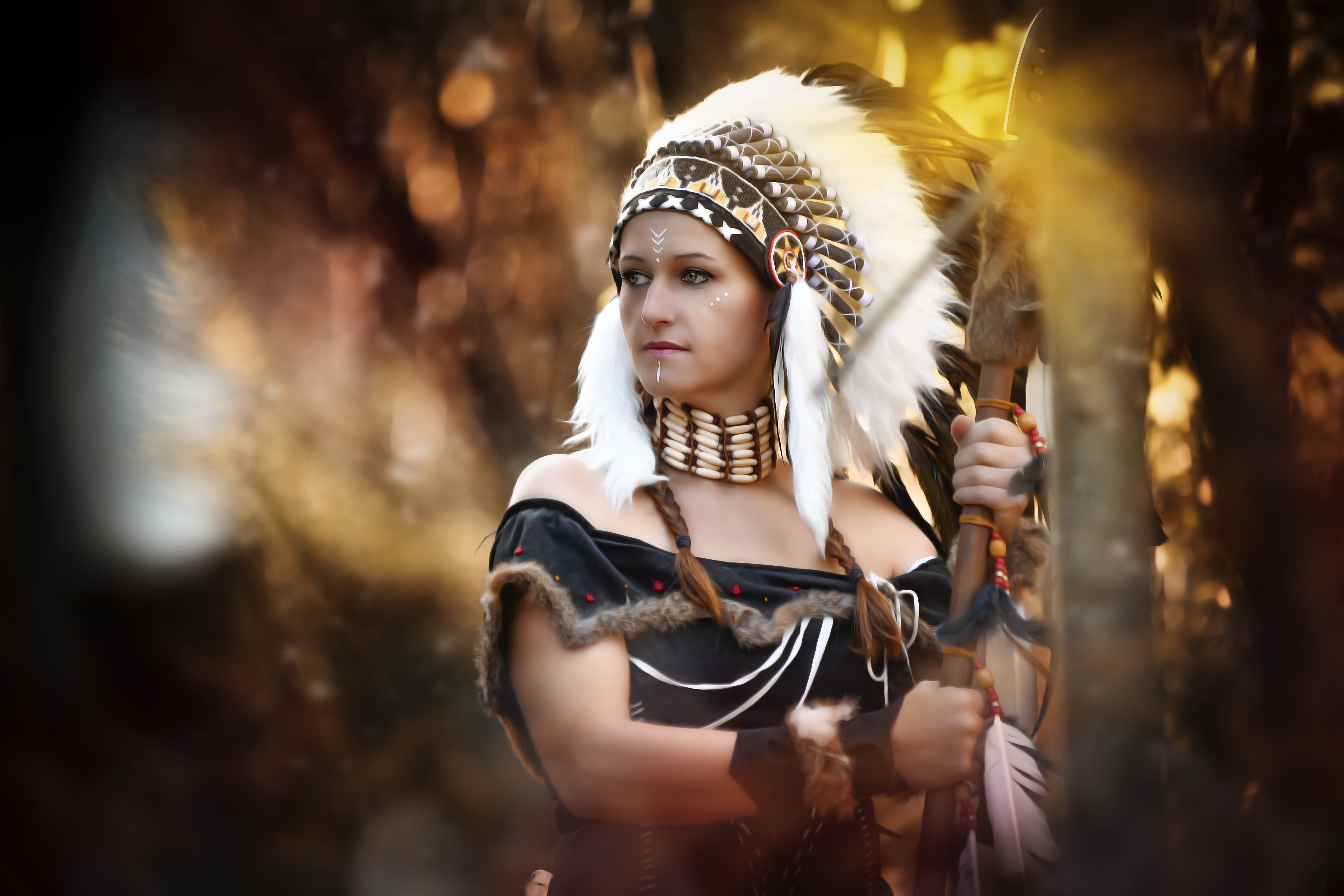 Mystical Warrior 4K Ultra HD Wallpaper by susanne