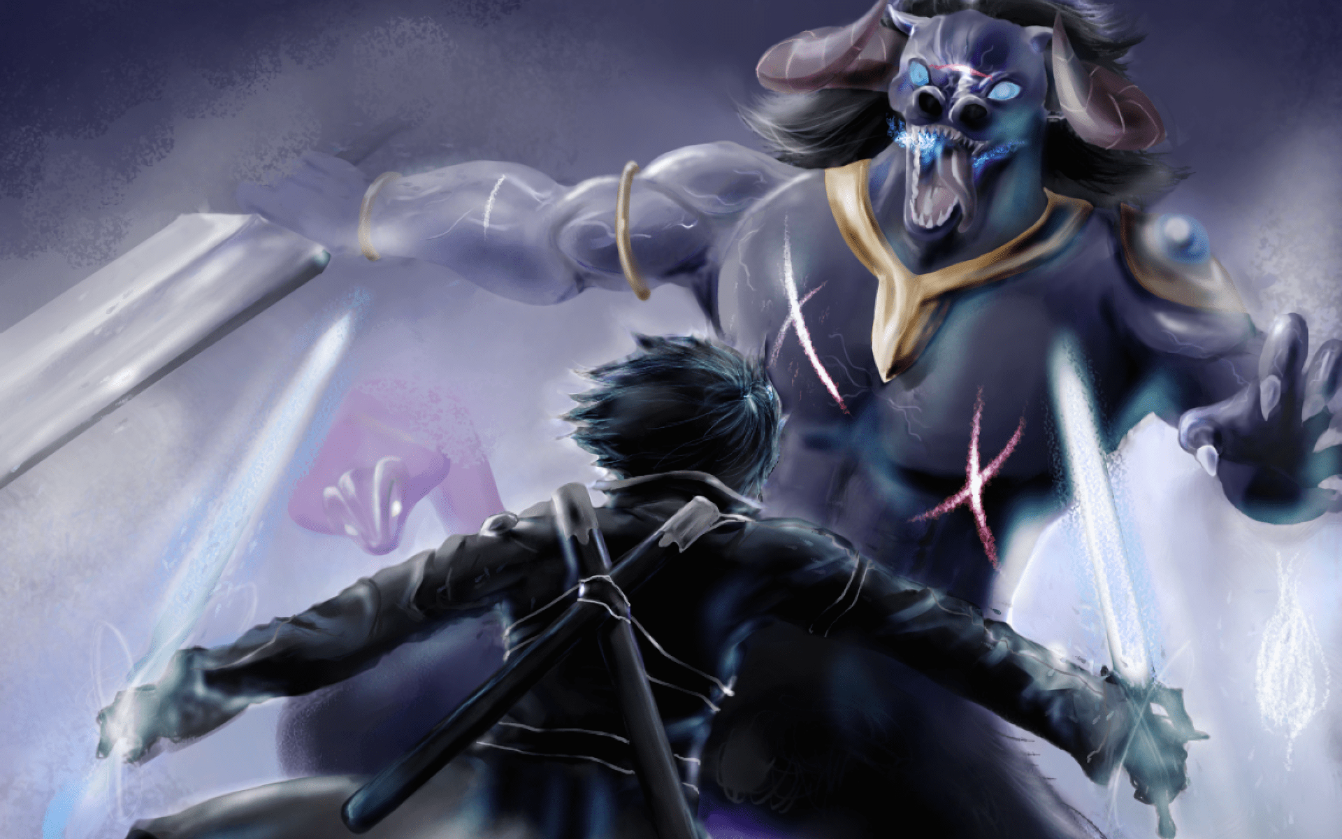 Blue Eyed Demon Sword Art Online