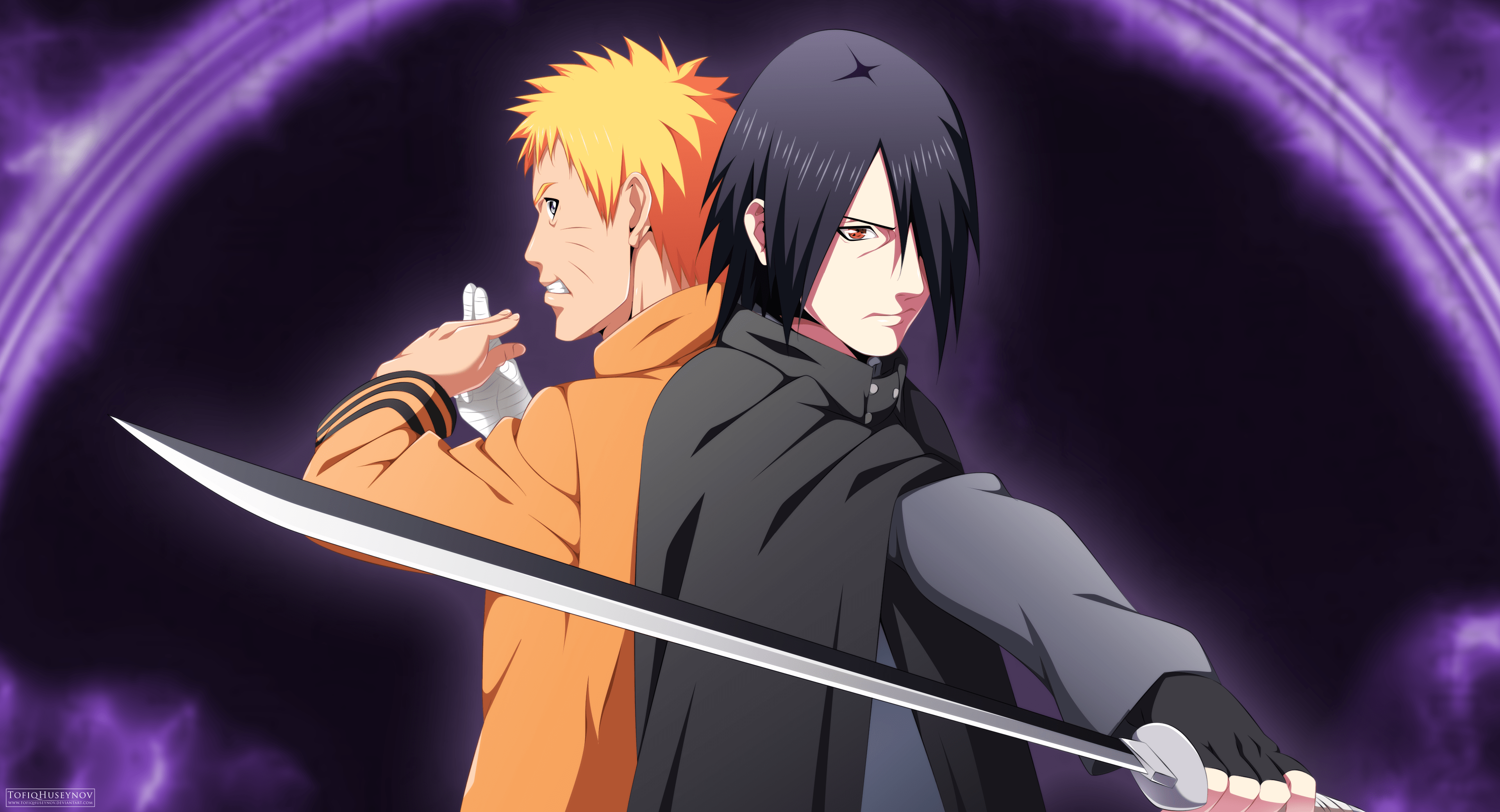 Wallpaper Naruto Vs Sasuke Background Anime Wallpaper HD