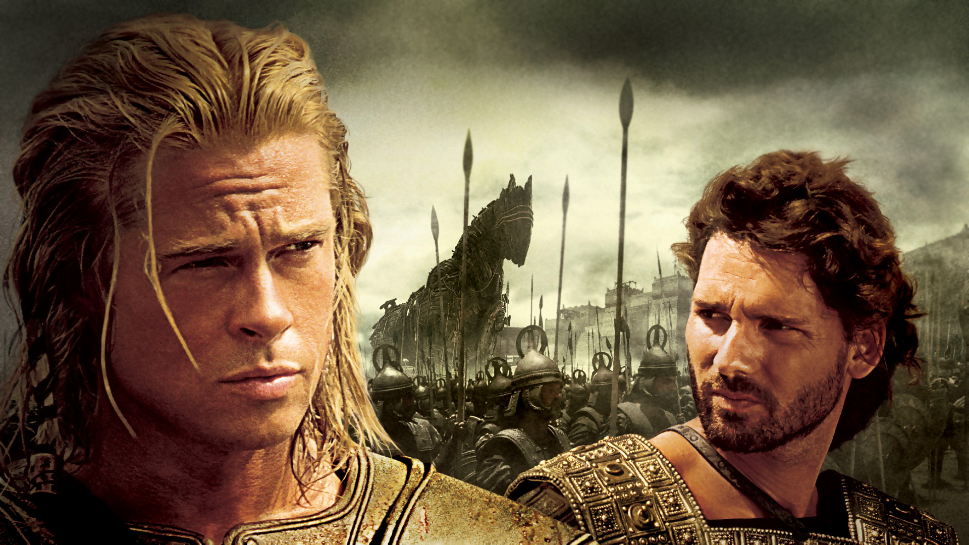 Download Eric Bana Brad Pitt Movie Troy HD Wallpaper