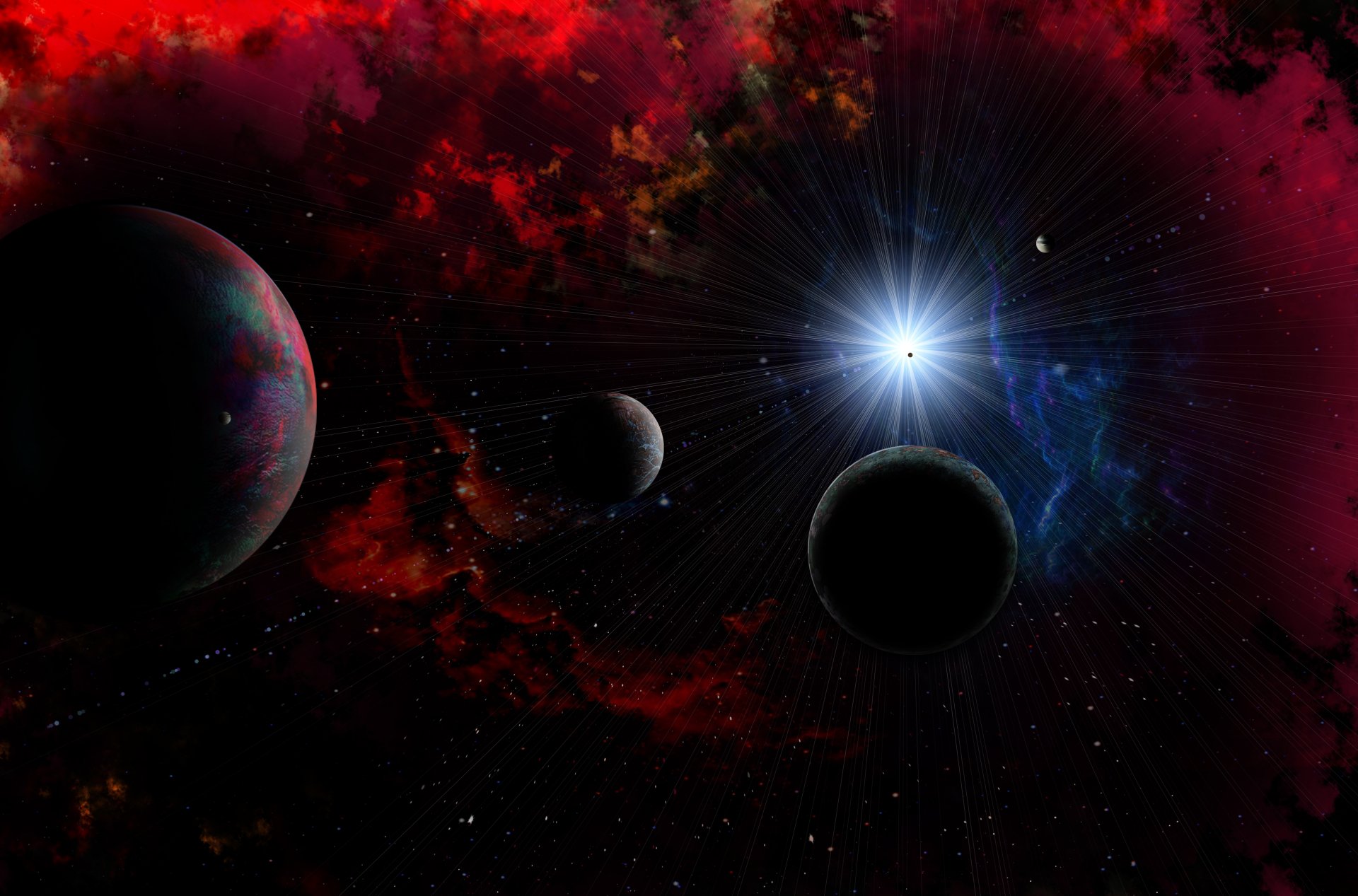 in Space 4k Ultra HD Wallpaper Hintergrund