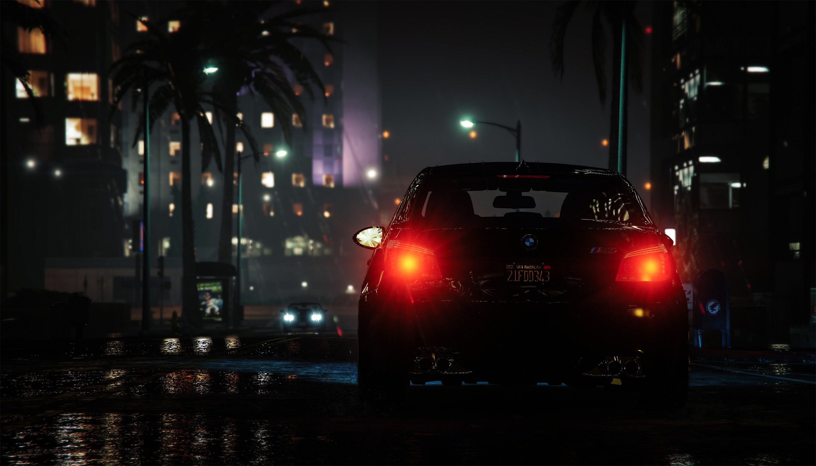 Download Vehicle Car Night Video Game Grand Theft Auto V HD Wallpaper