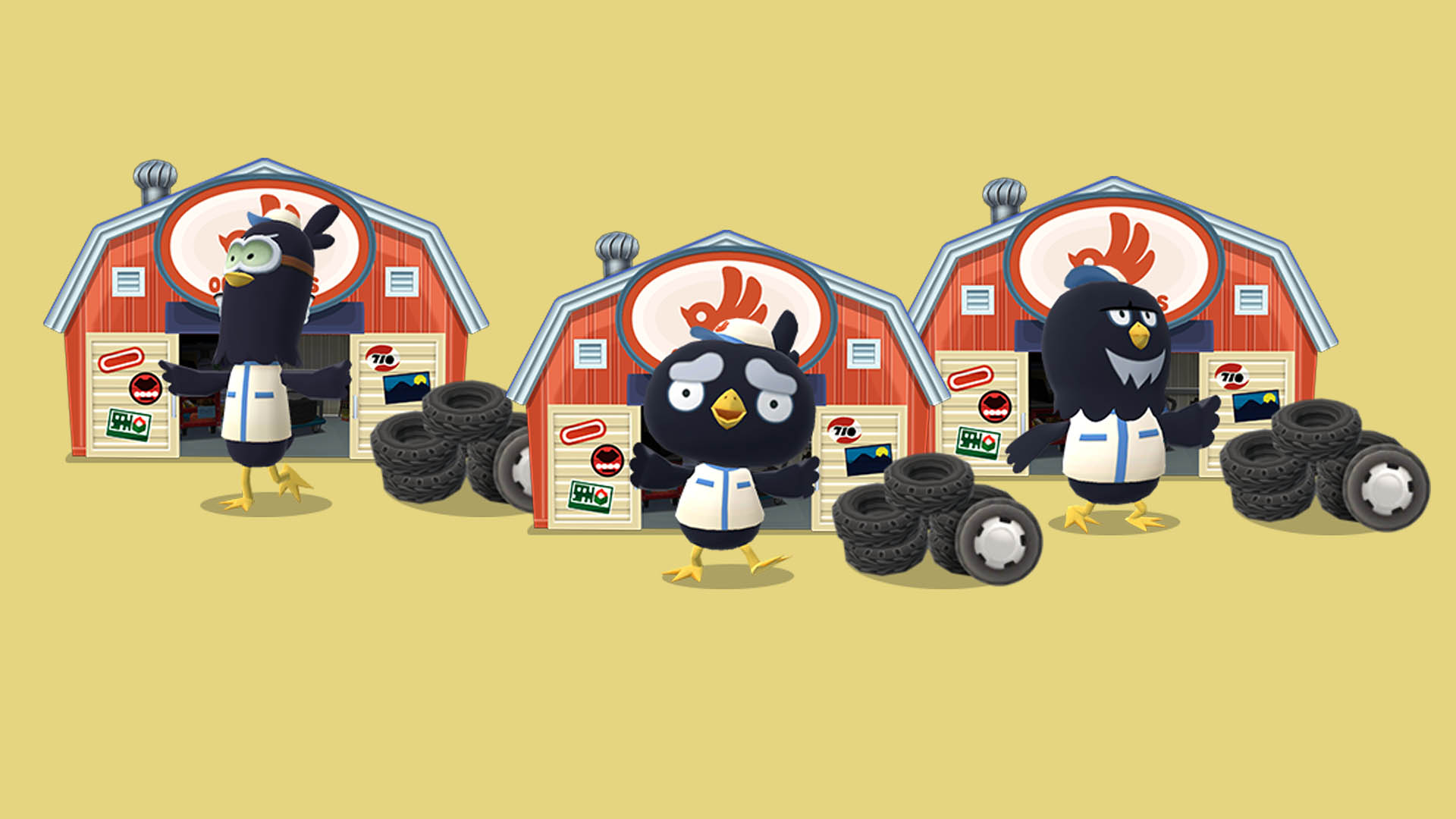 Animal Crossing Pocket Camp HD Wallpaper Fun Garage Theme