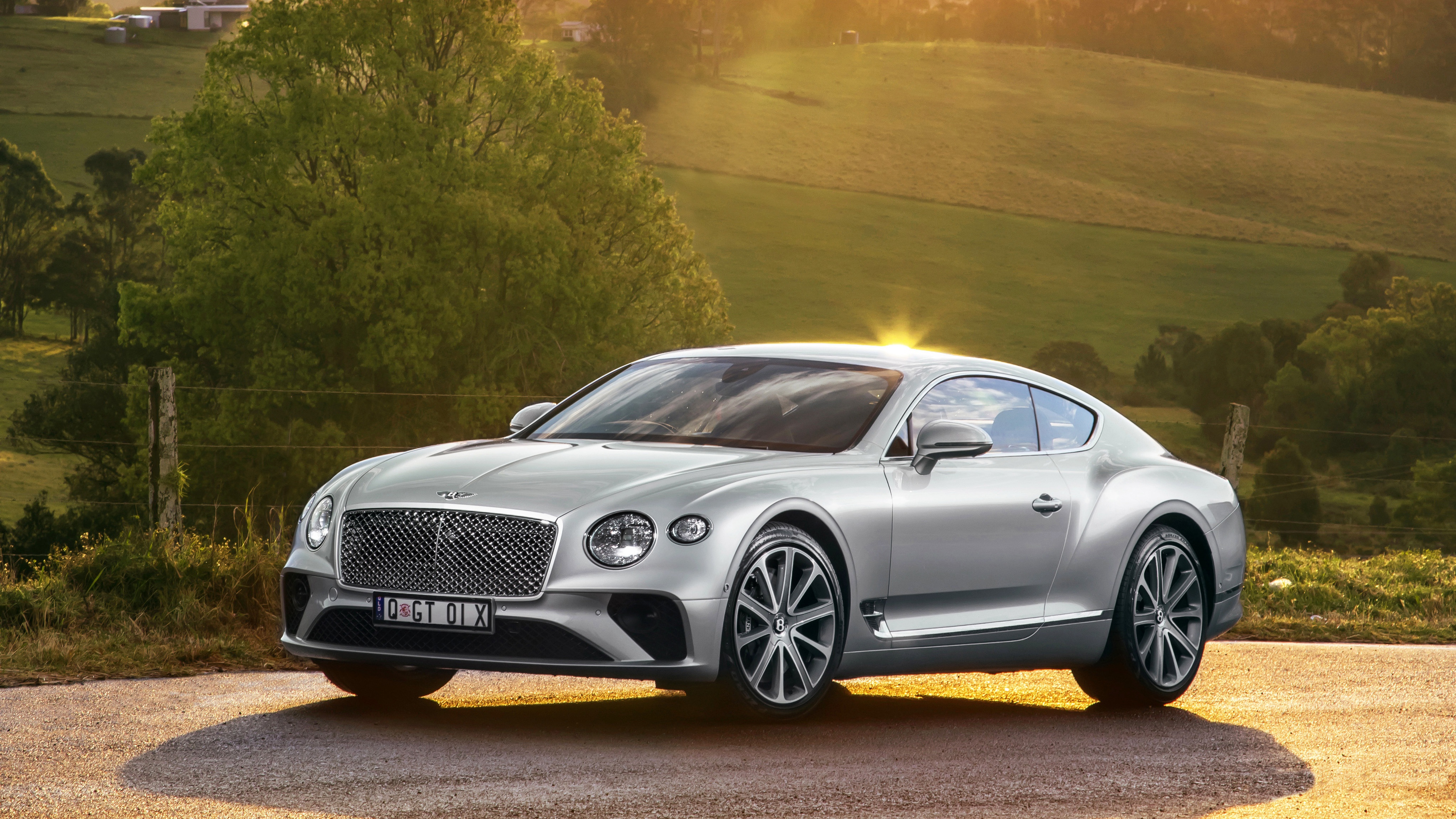 Download Silver Car Car Bentley Continental Bentley Vehicle Bentley