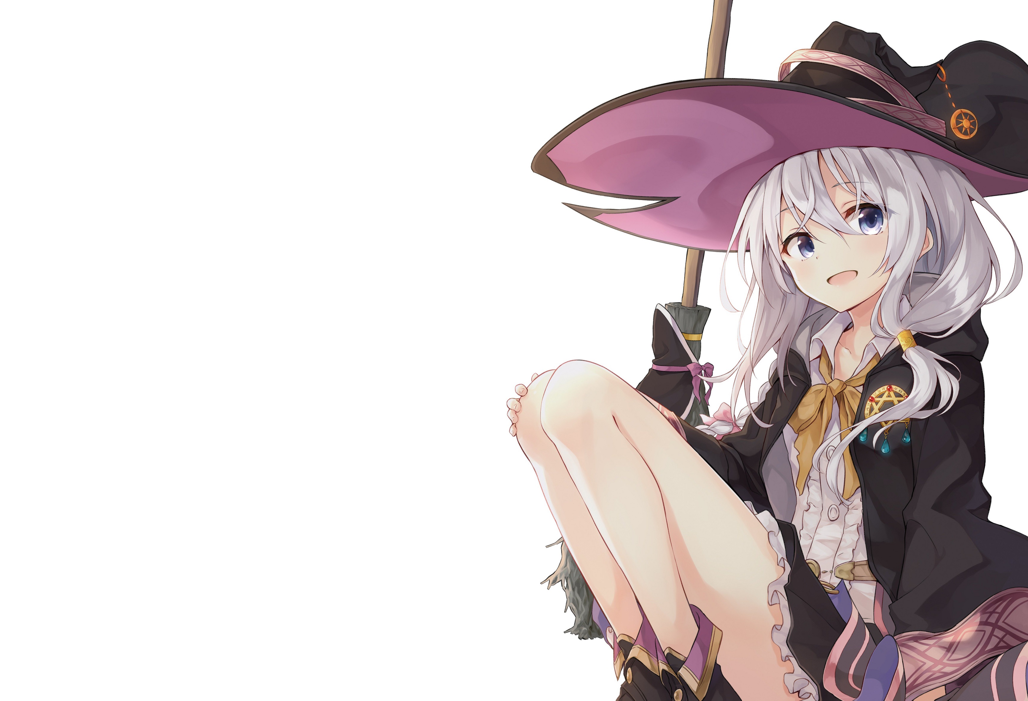 Wandering Witch Elaina HD Wallpaper – Magical Journey in Anime Style