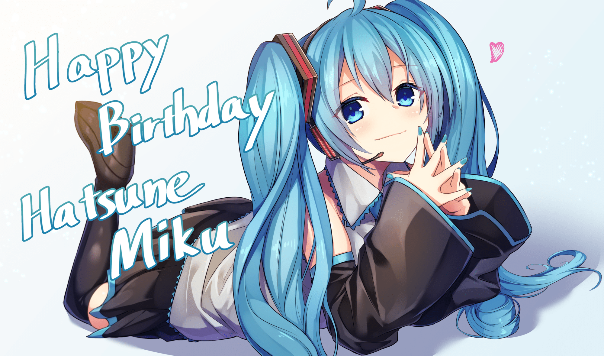 Happy Birthday Hatsune Miku HD Wallpaper Background Image 2000x1178