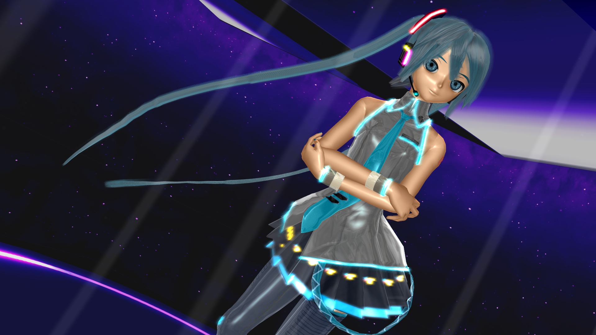 Hatsune Miku Glass Wall by RL16 Project