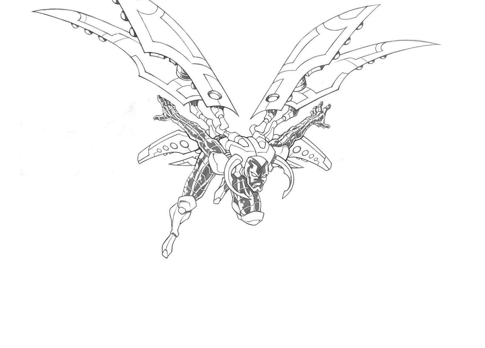 Blue Beetle Coloring Pages