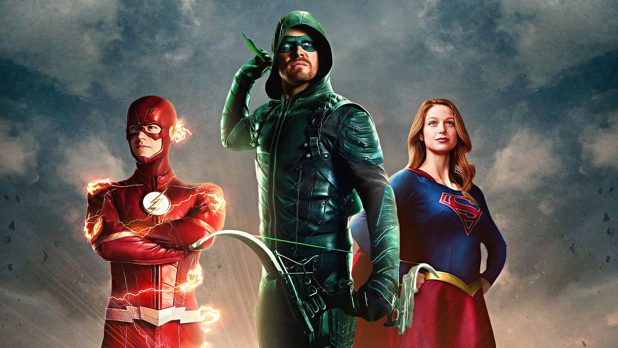 Download Kara Danvers Arrowverse Oliver Queen Barry Allen Green Arrow Arrow (DC Comics