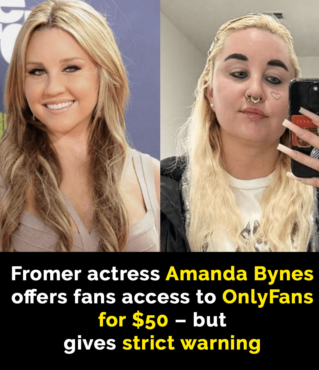 Amanda Bynes joins OnlyFans with strict warning to subscribers Amazing
