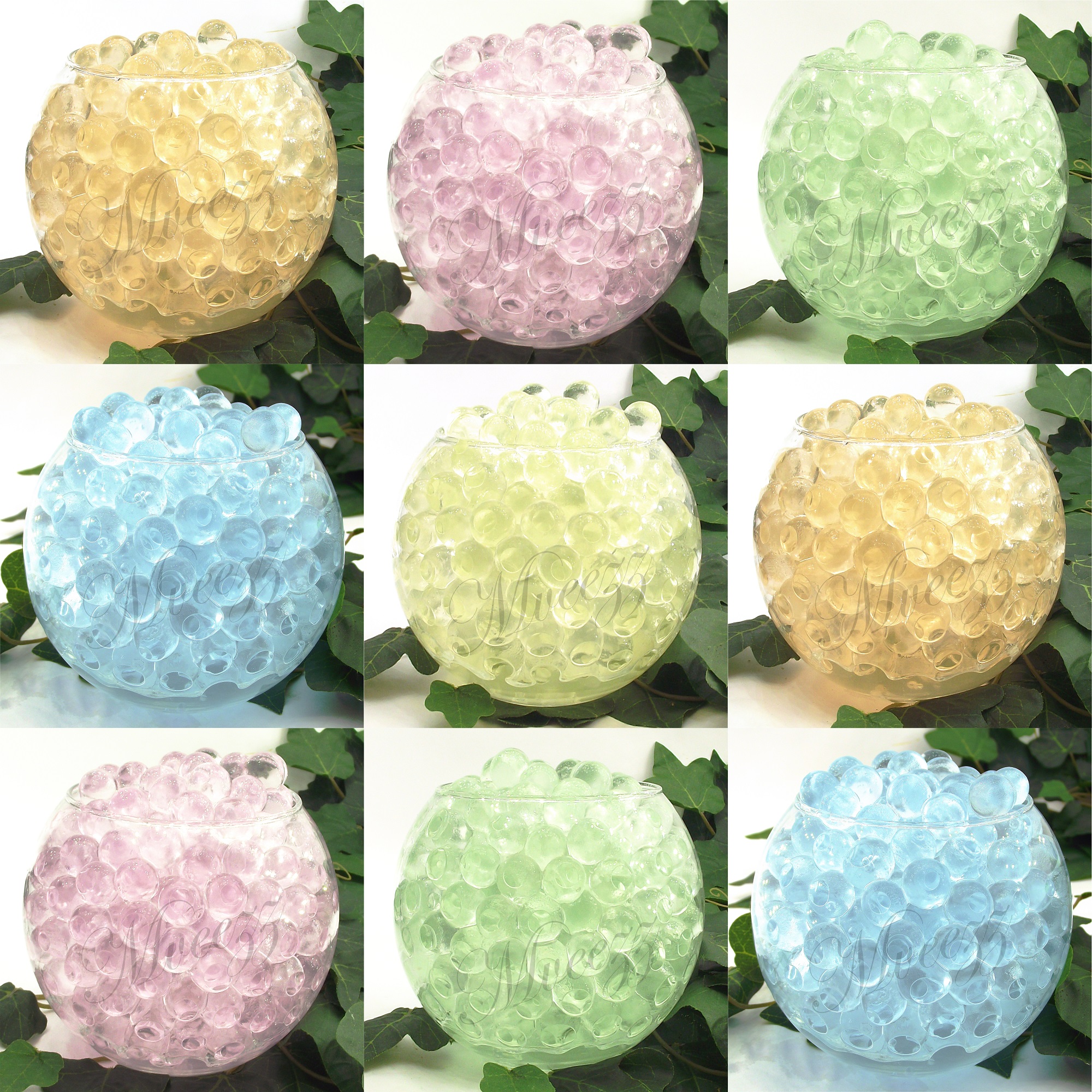 LIGHT PASTEL WATER BEADS SOIL CRYSTAL GEL BALL BEADS WEDDING VASE