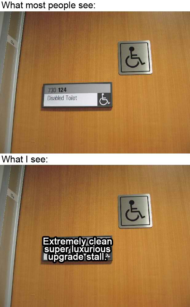 Handicap bathroom Meme subido por abuosbie ) Memedroid