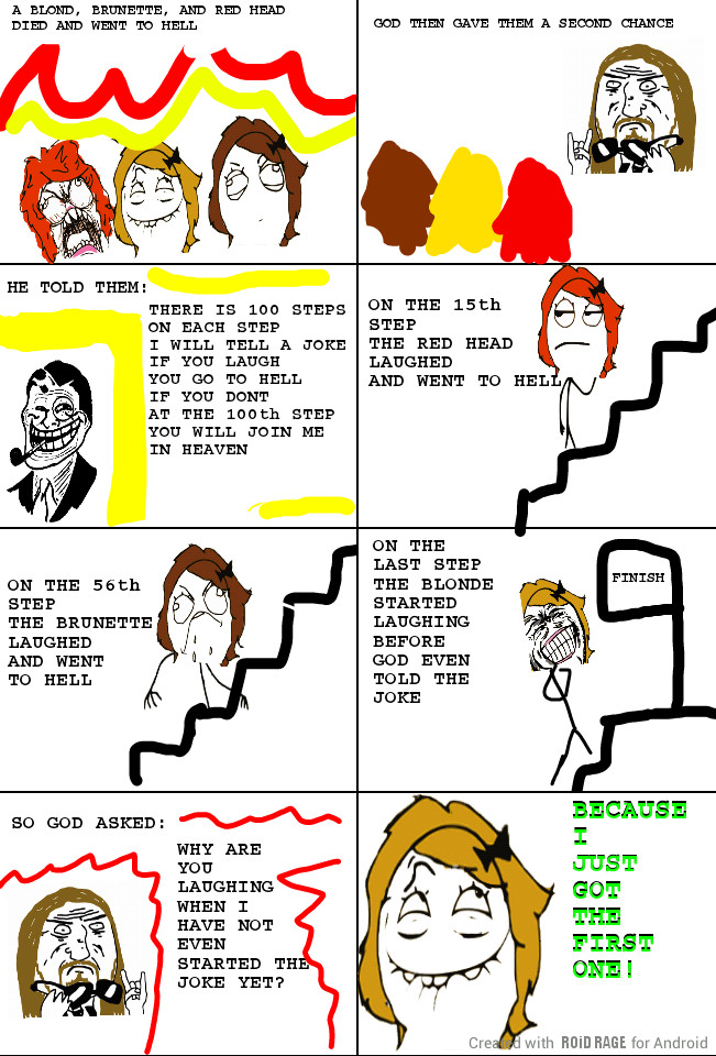 Redhead blonde and jokes Telegraph