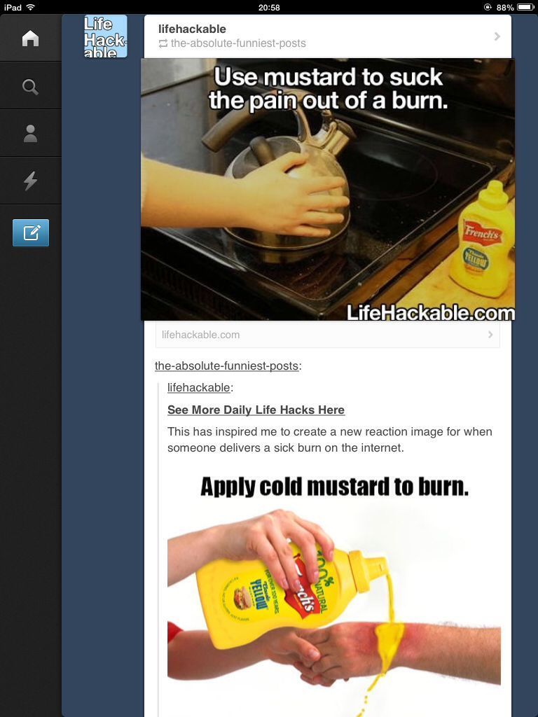 mustard heals your BURN Meme subido por sonickade ) Memedroid