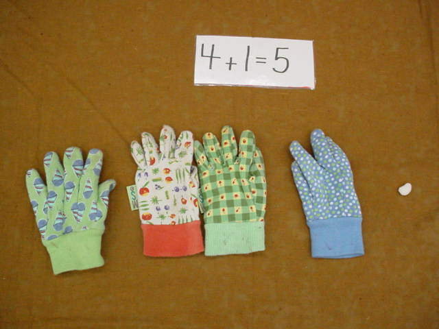 4 + 1 = 5 | Pics4Learning