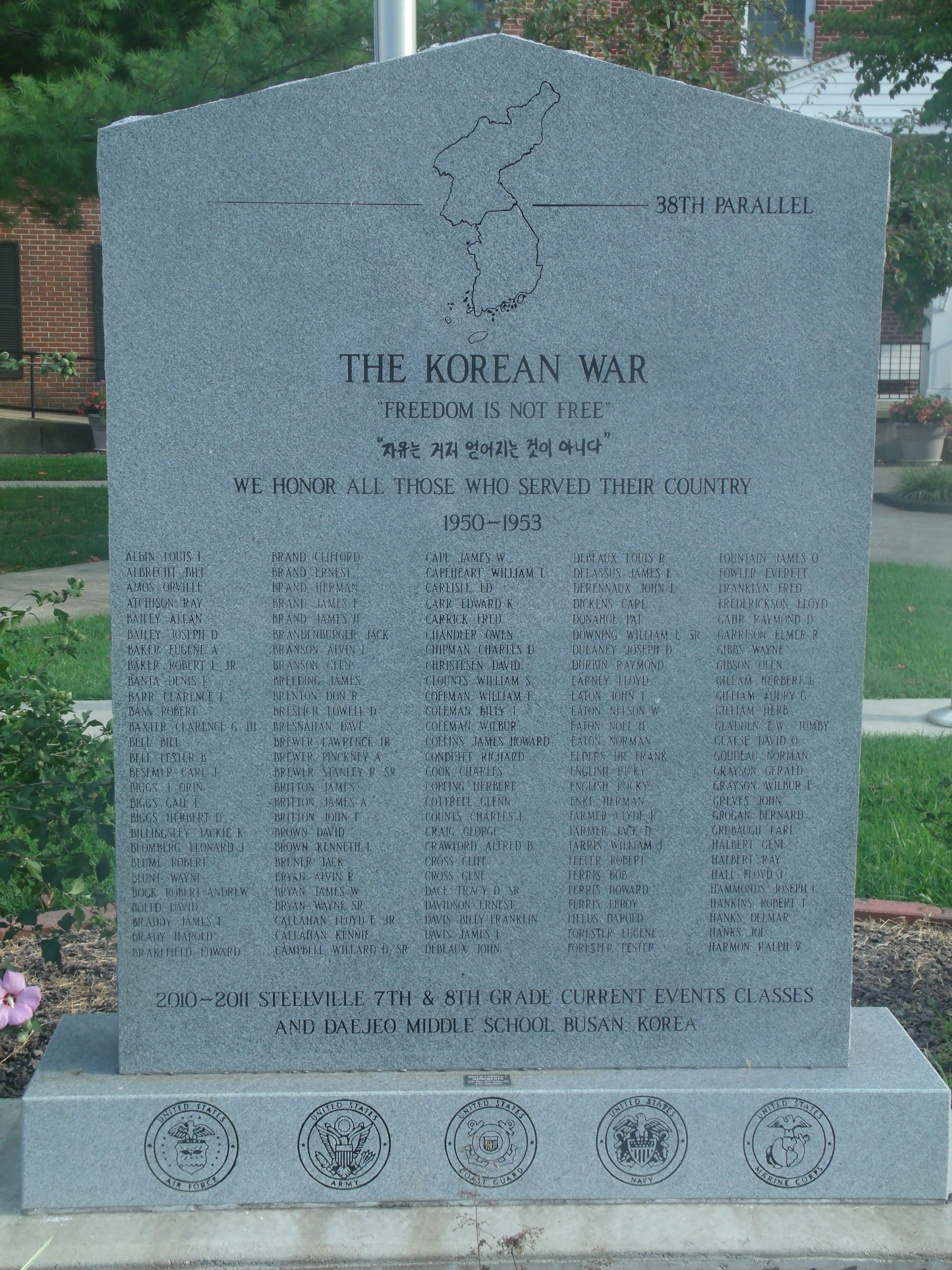 Korean War Memorial Pics4Learning