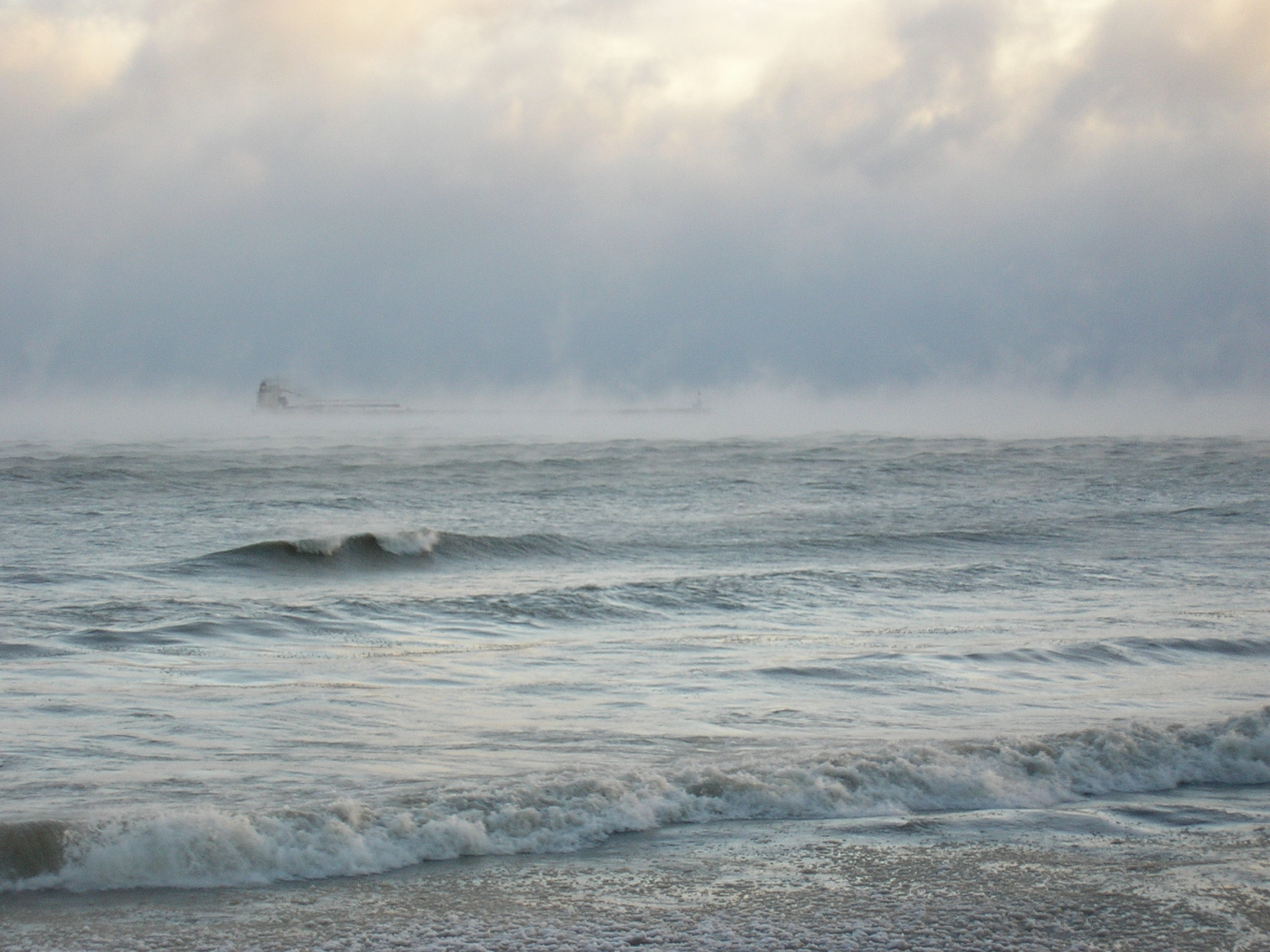 Cold morning on Lake Huron (1 F cold caused the fog.) Pics4Learning