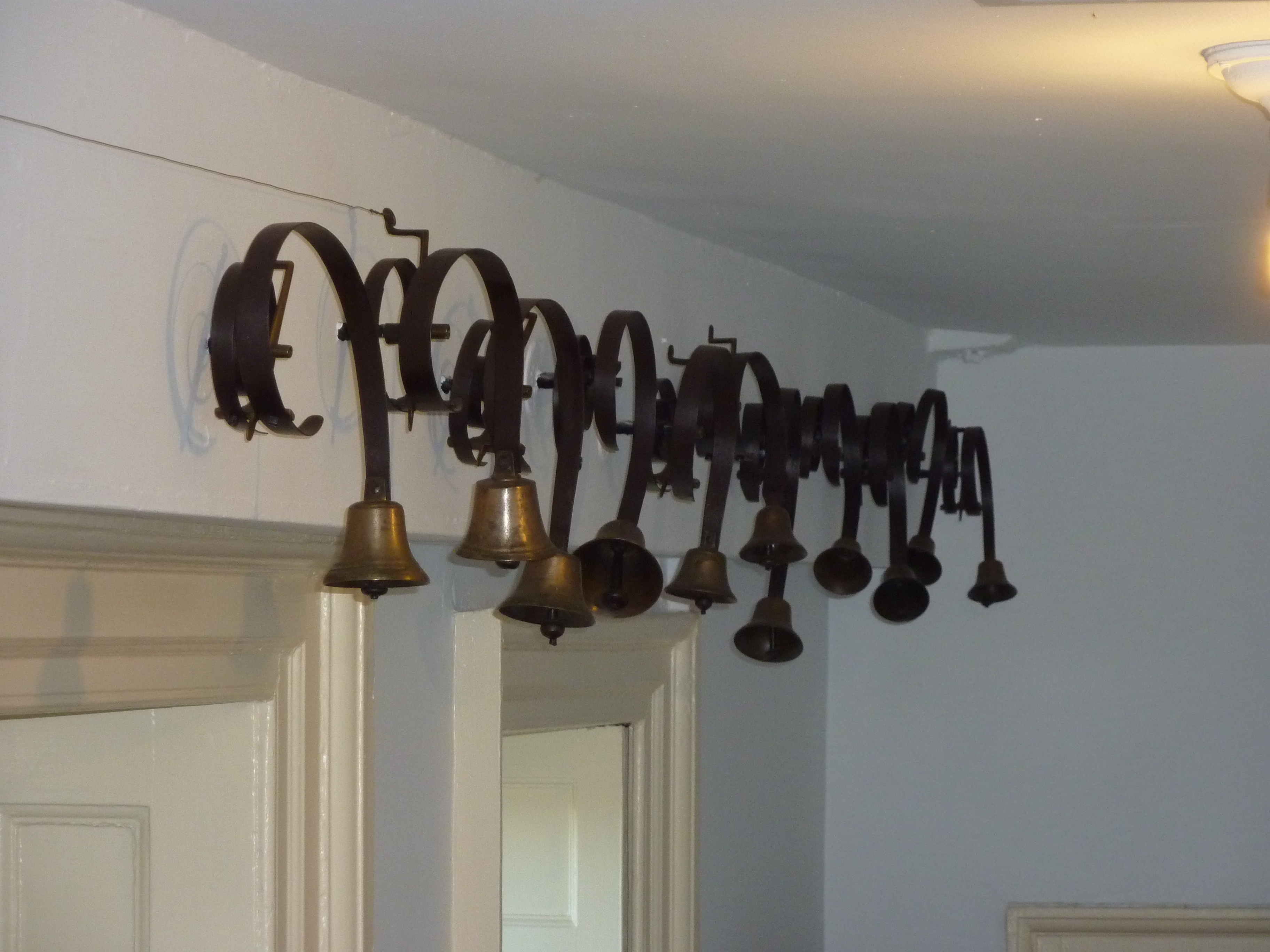 These bells were used to call slaves to various rooms in Hampton