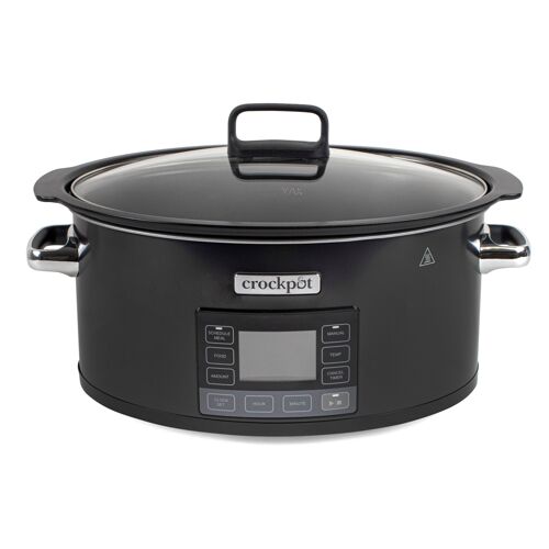 Køb en CrockPot 5,6L TimeSelect Alu, Svart slow cooker