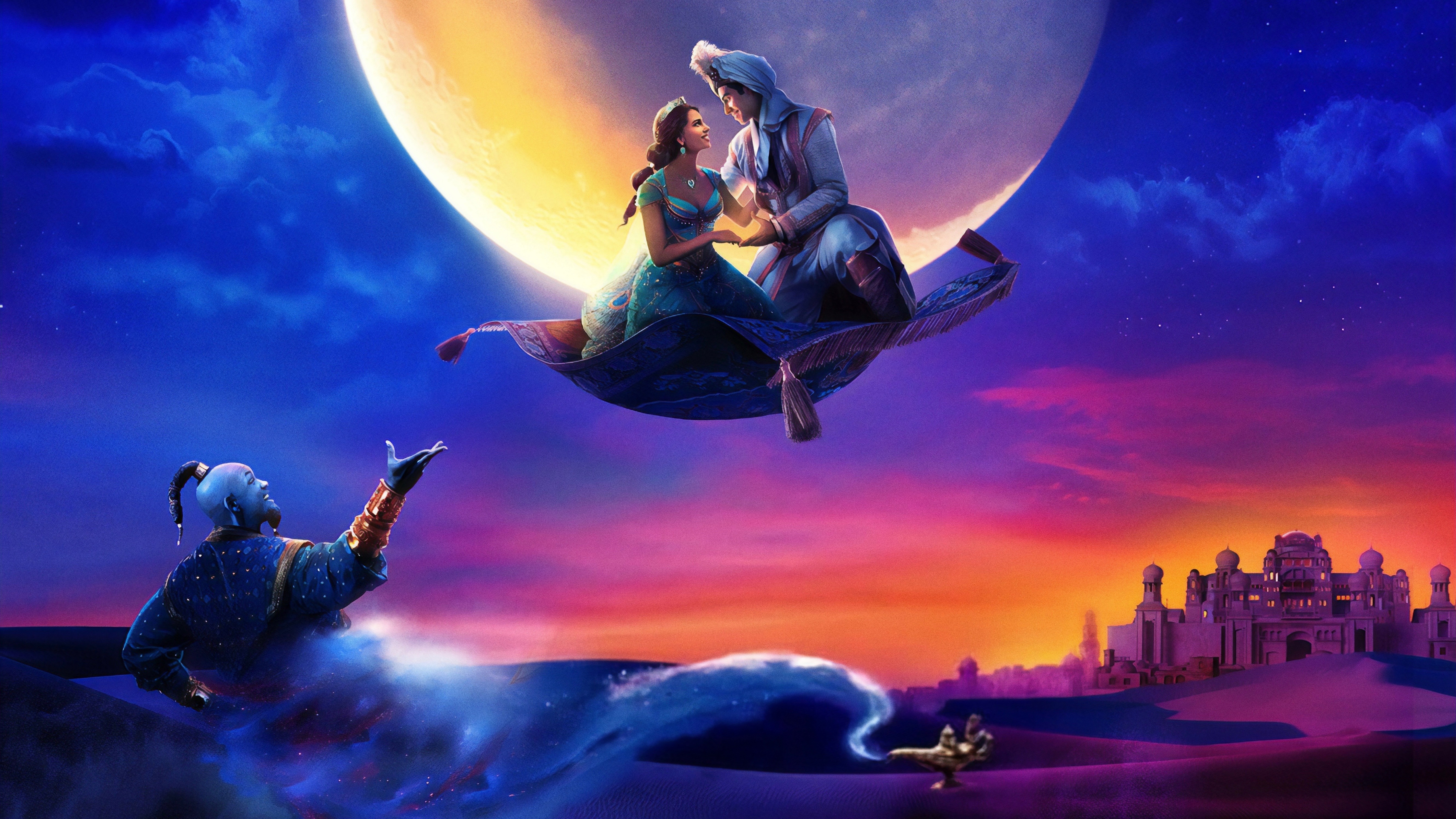 Aladdin (2019) 4k Ultra HD Wallpaper Background Image