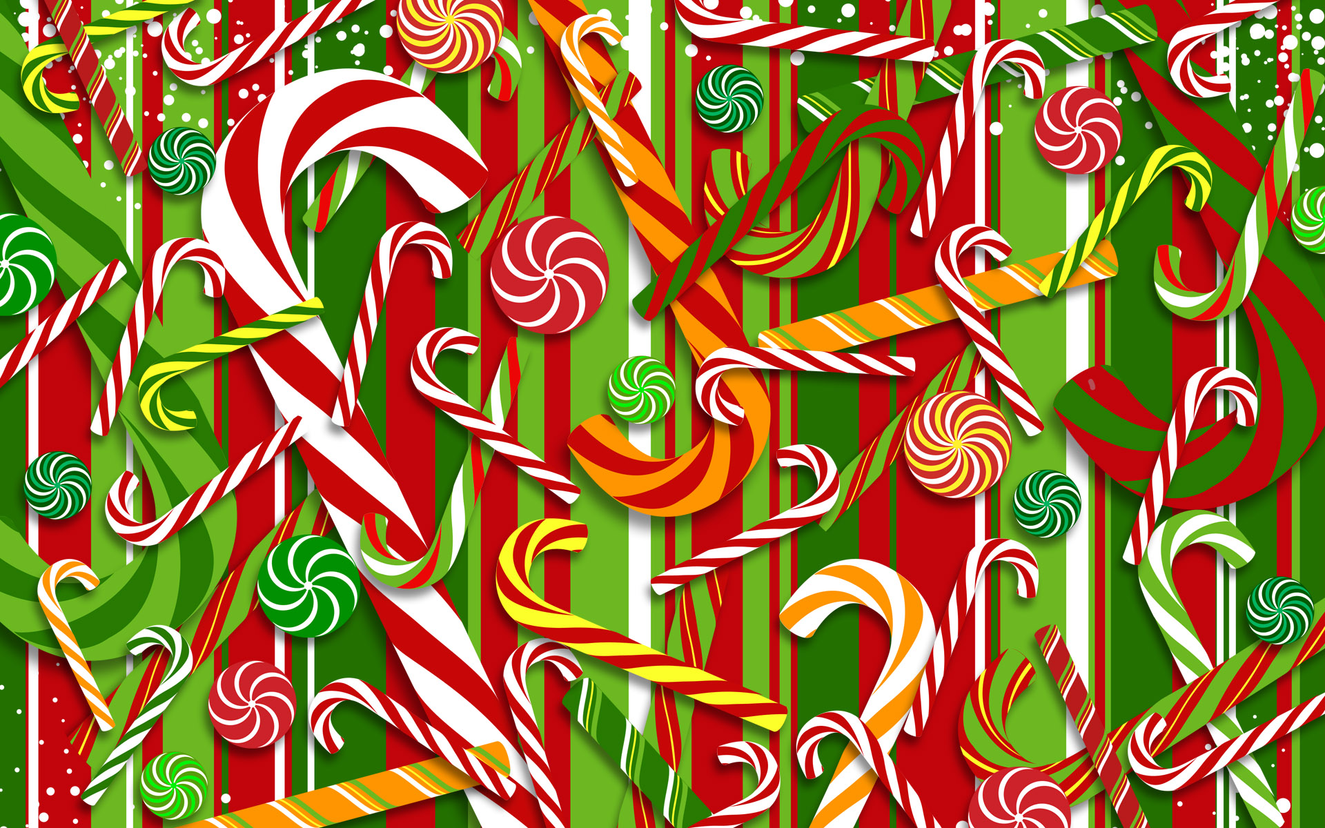 Download Candy Cane Holiday Christmas HD Wallpaper