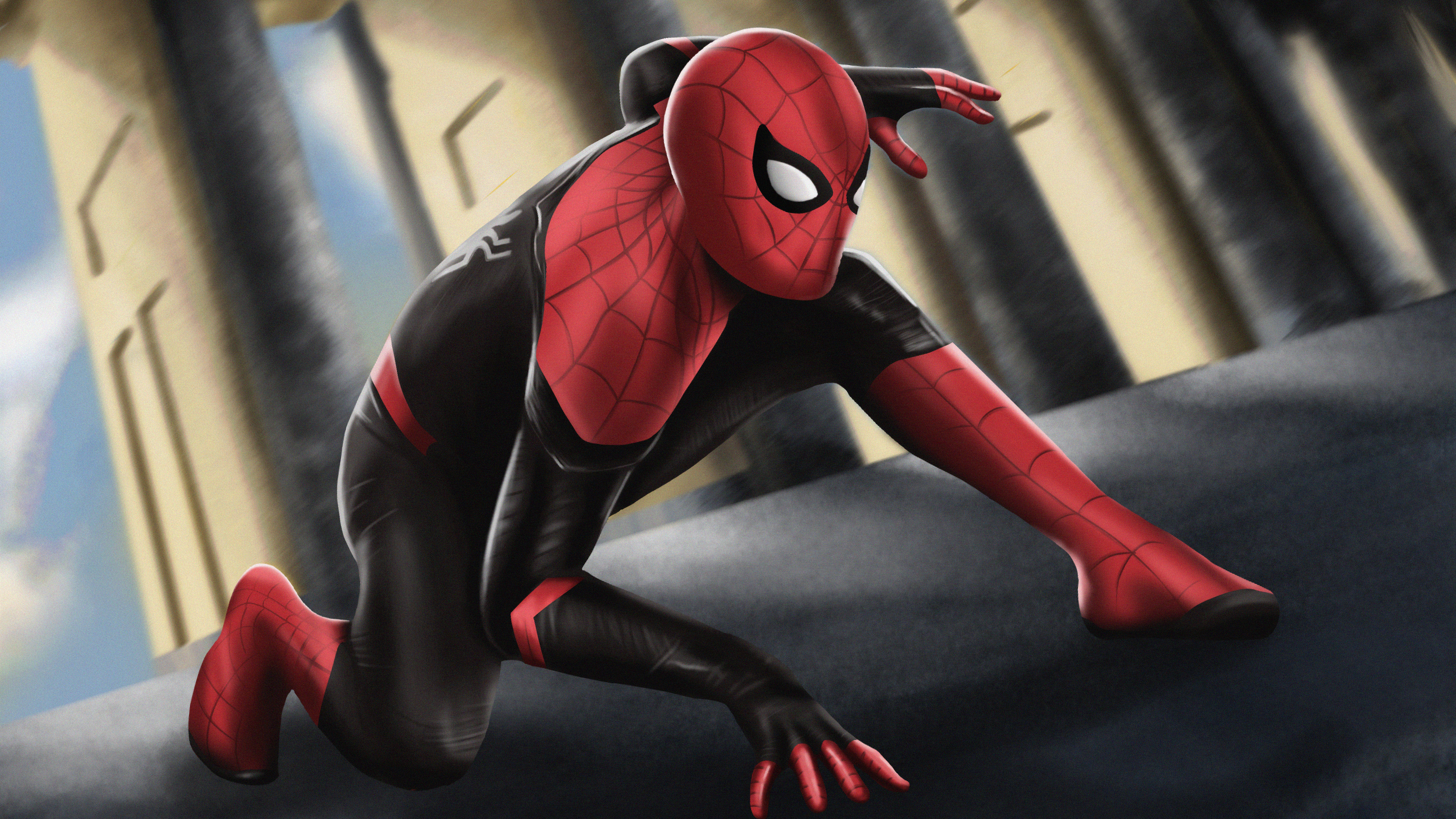 SpiderMan Far From Home 4k Ultra HD Wallpaper Background Image