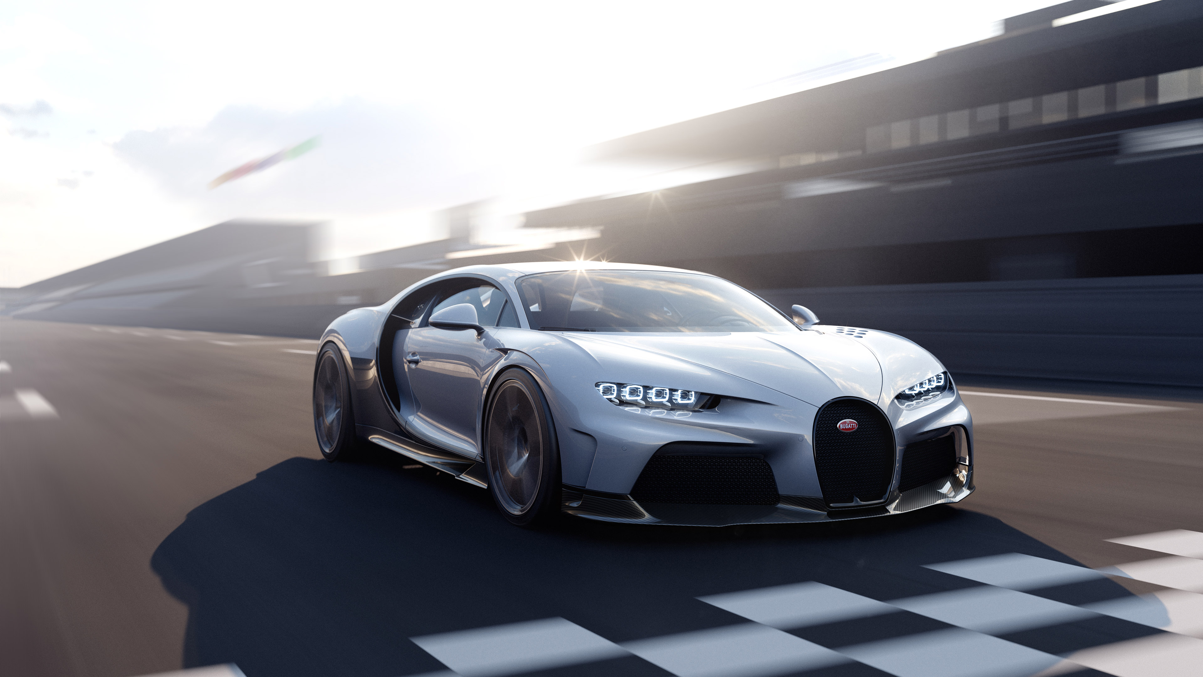 Download Silver Car Car Supercar Bugatti Bugatti Chiron Vehicle Bugatti