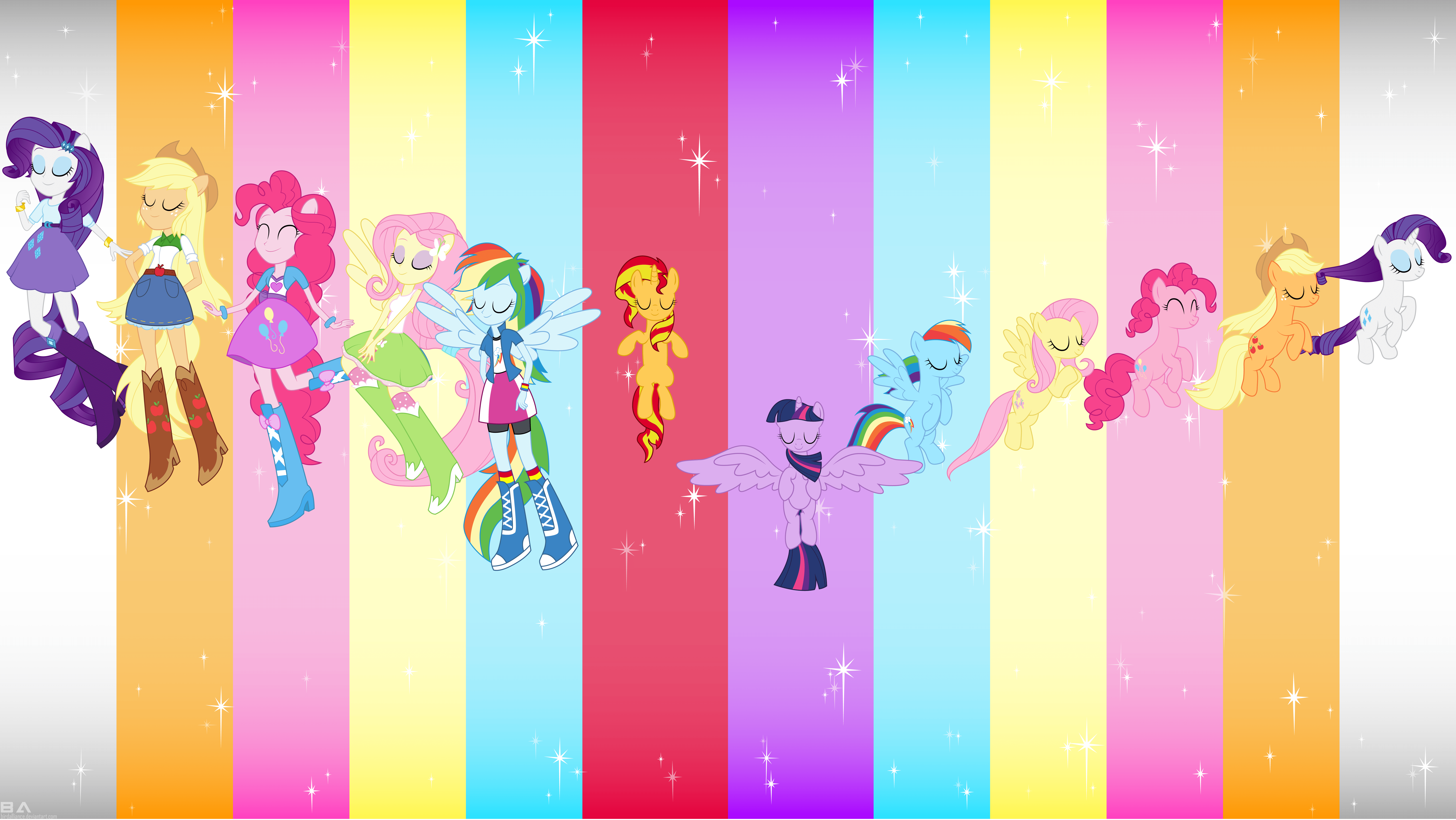 Download Rainbow Pinkie Pie Applejack (My Little Pony) Rarity (My