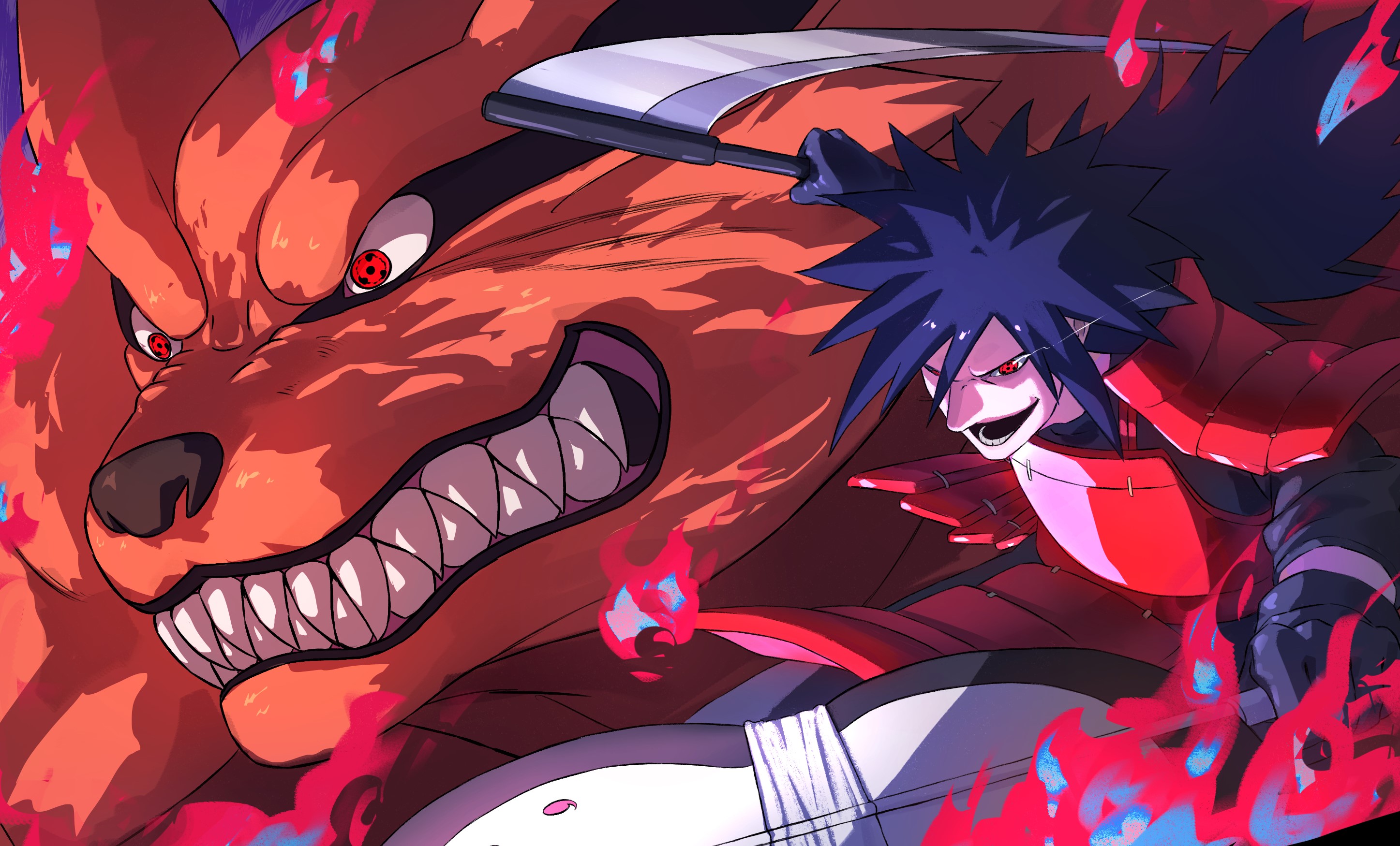 Download Kurama (Naruto) Madara Uchiha Anime Naruto Sharingan (Naruto