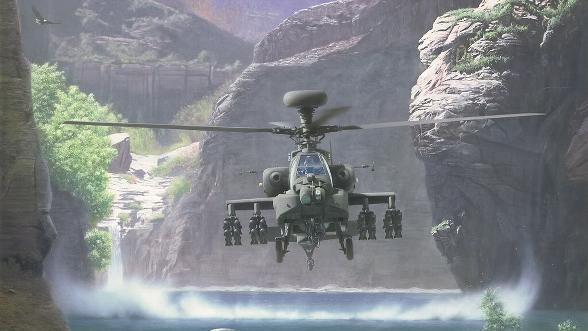 Boeing Ah64 Apache HD Wallpaper Hintergrund 1920x1080 ID142687