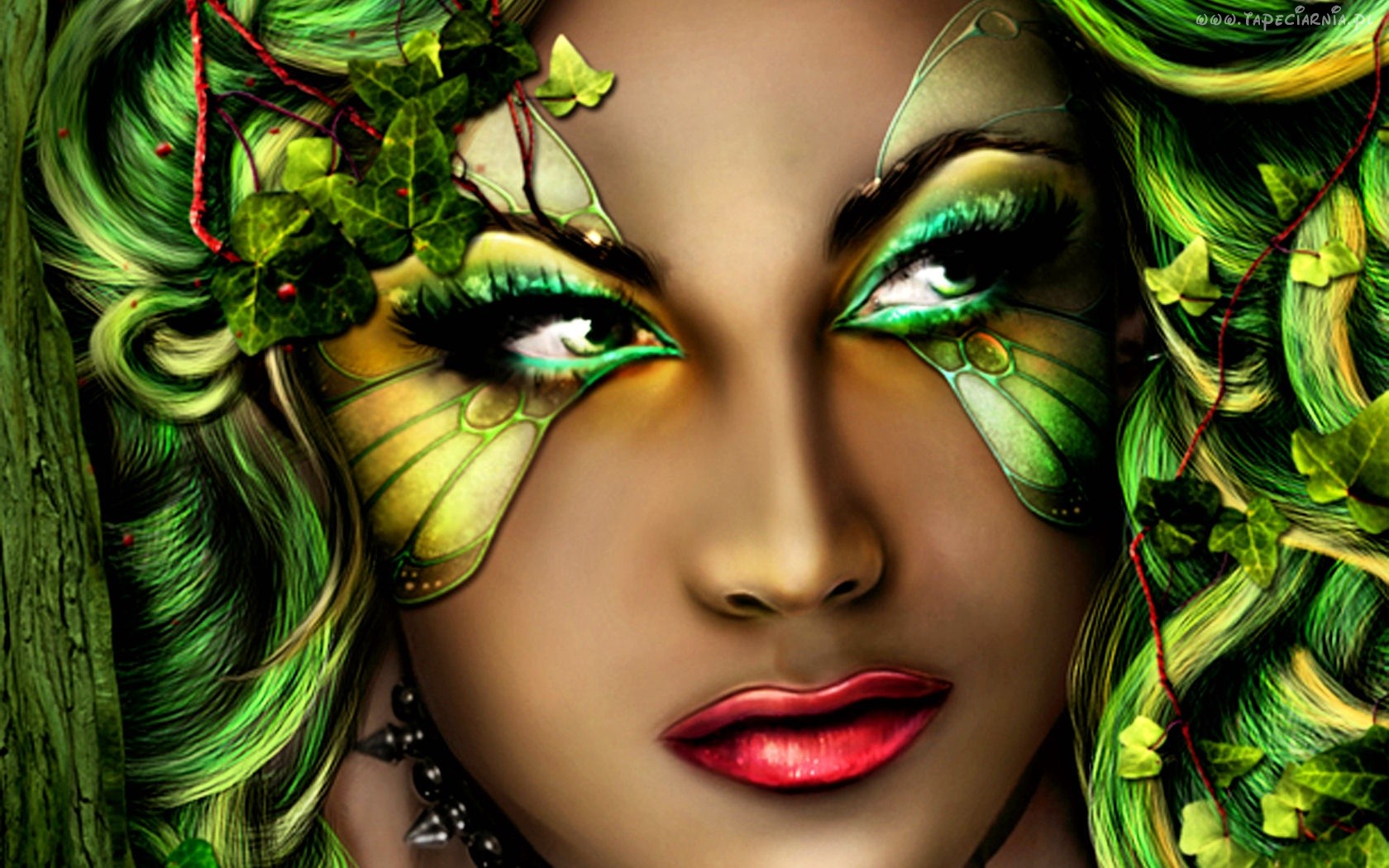 Green Beautiful Girl Wallpaper and Background Image 1680x1050 ID177435
