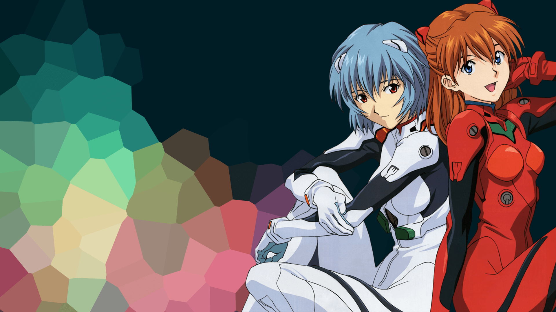 Download Asuka Langley Sohryu Rei Ayanami Anime Neon Genesis Evangelion HD Wallpaper