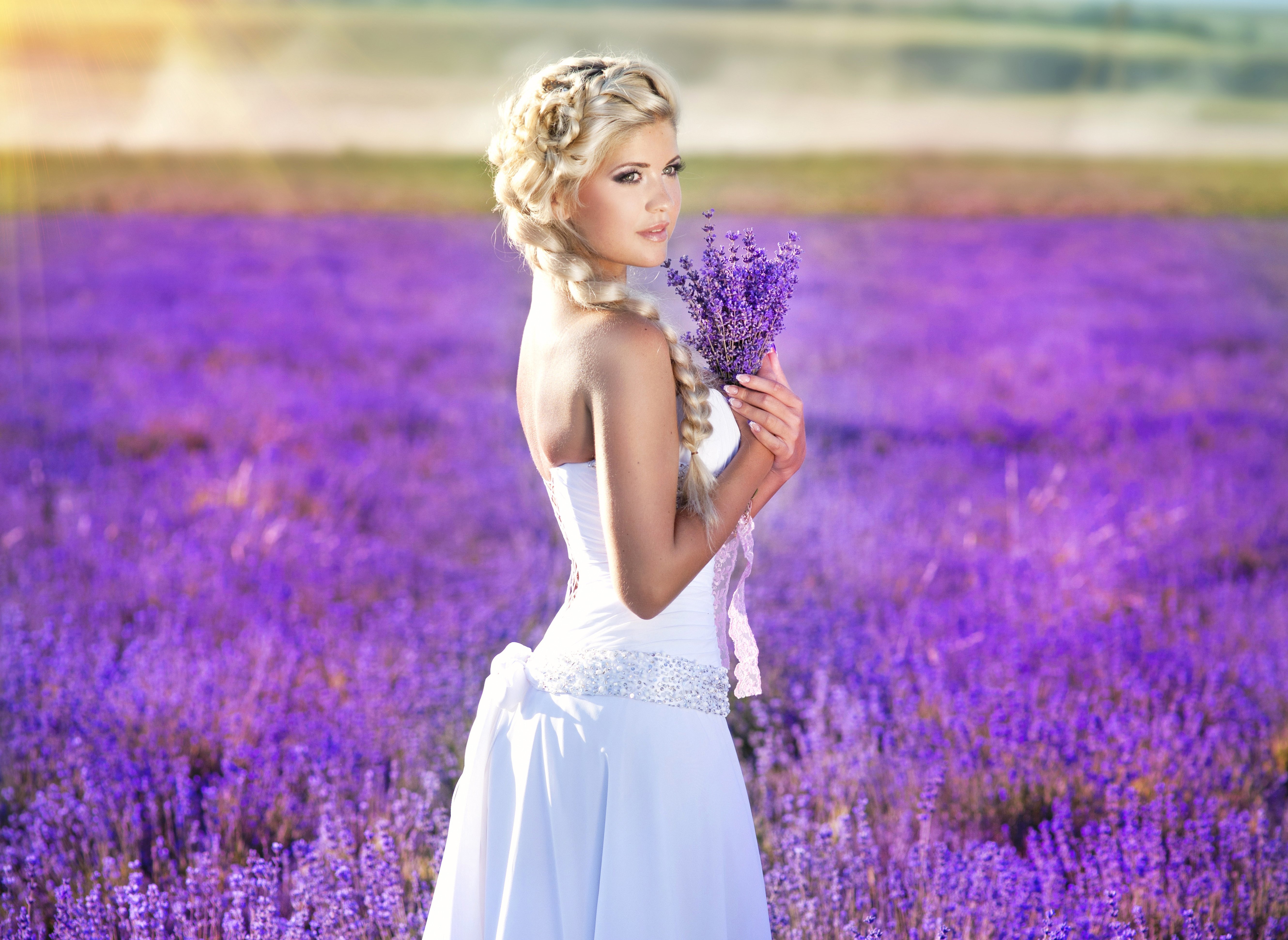 Lavender Bride in 4K Ultra HD Wallpaper by Sofia Andreevna