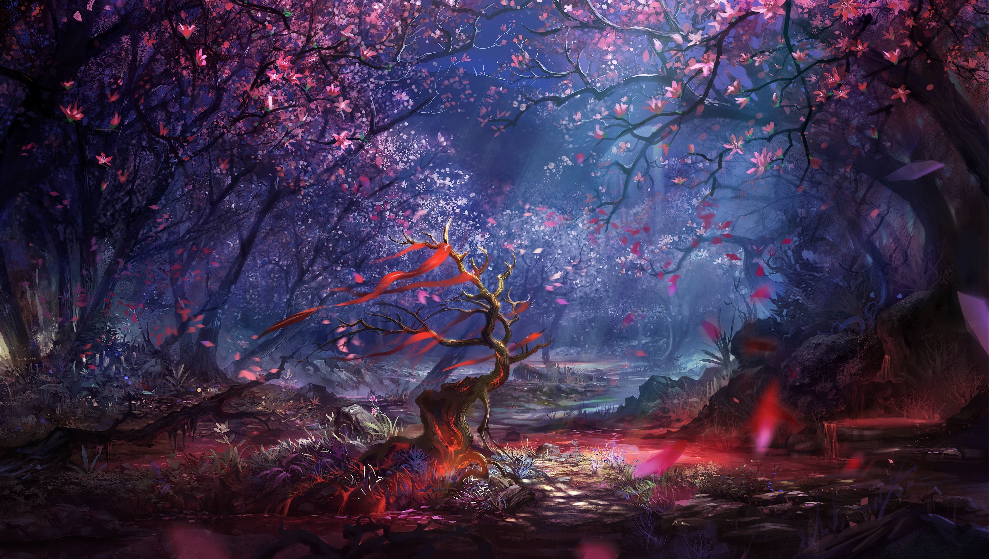 The Fountain of Life Full HD Wallpaper and Hintergrund 3800x2149 ID