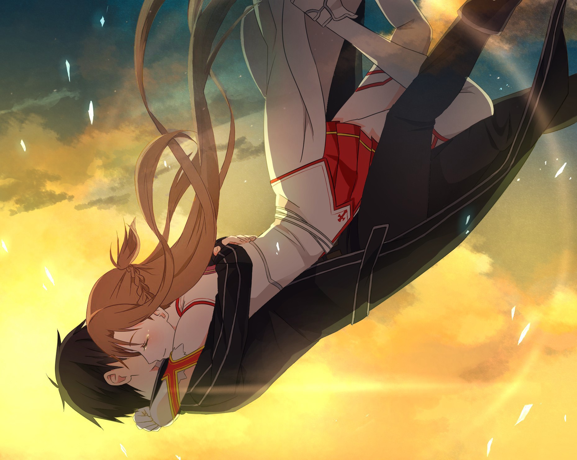 Asuna and Kirito Fond d'écran and ArrièrePlan 1858x1480 ID665854